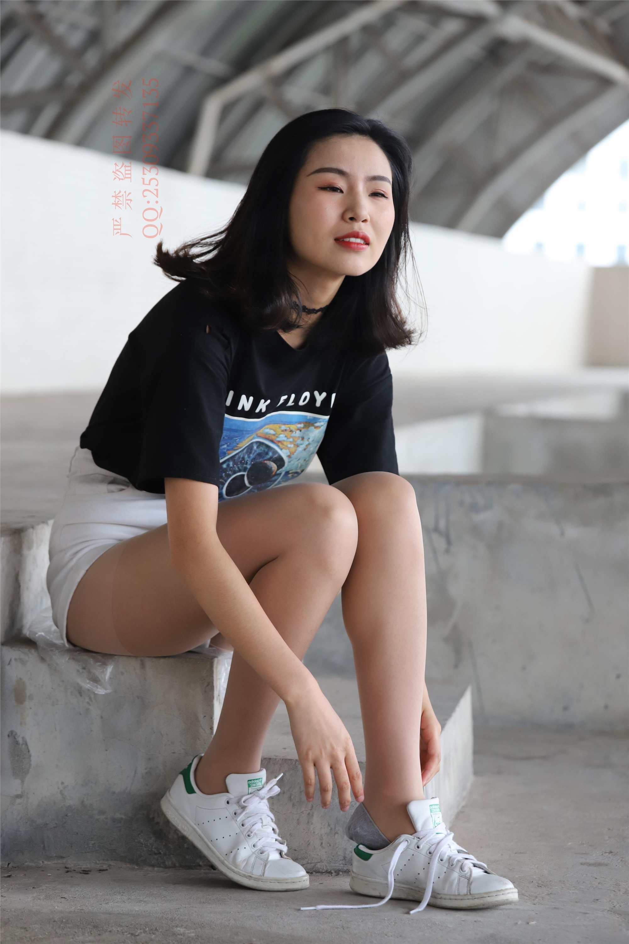 大西瓜套图 2018 7.8月活动模特二贝壳头户外肉si船袜1