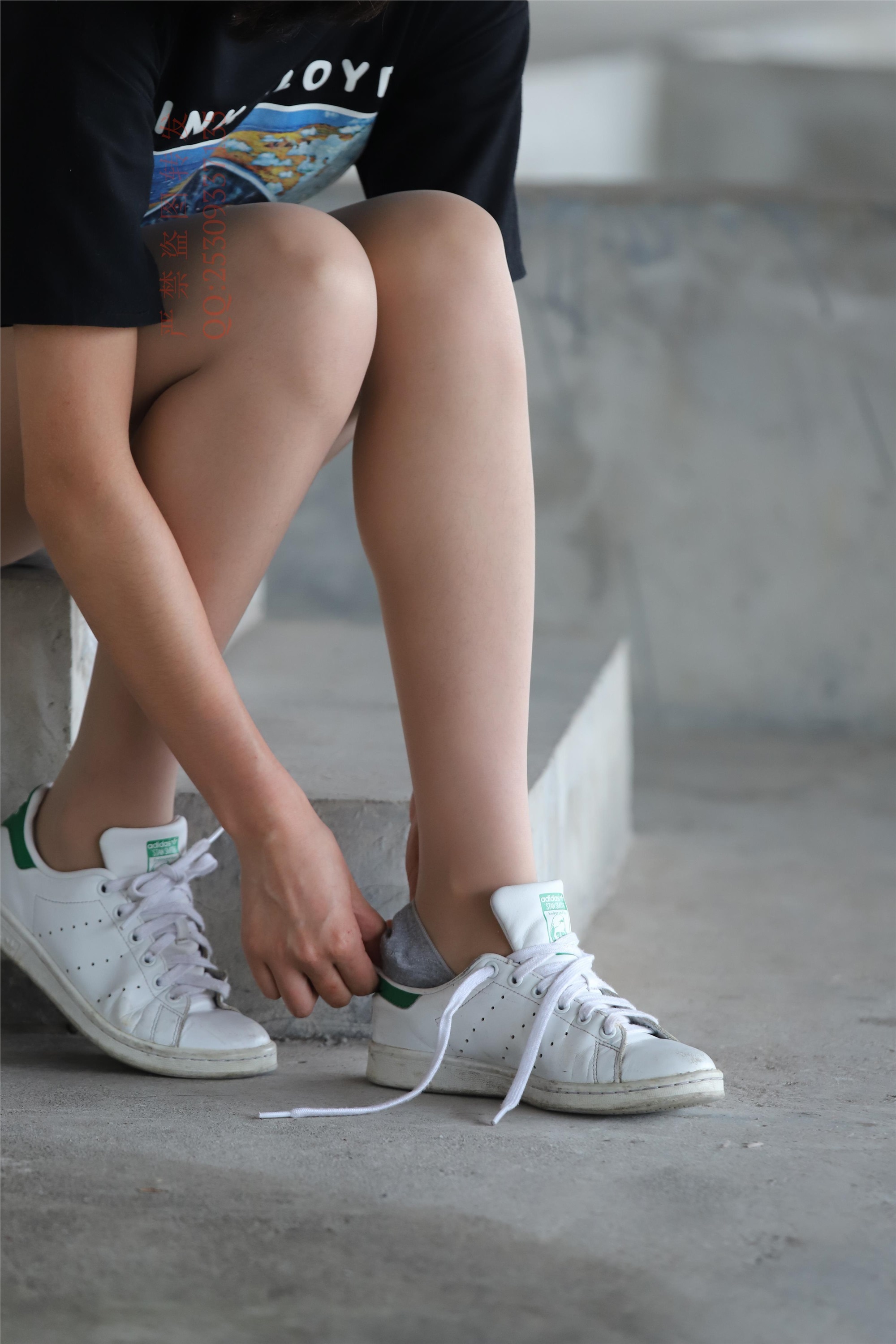 大西瓜套图 2018 7.8月活动模特二贝壳头户外肉si船袜1