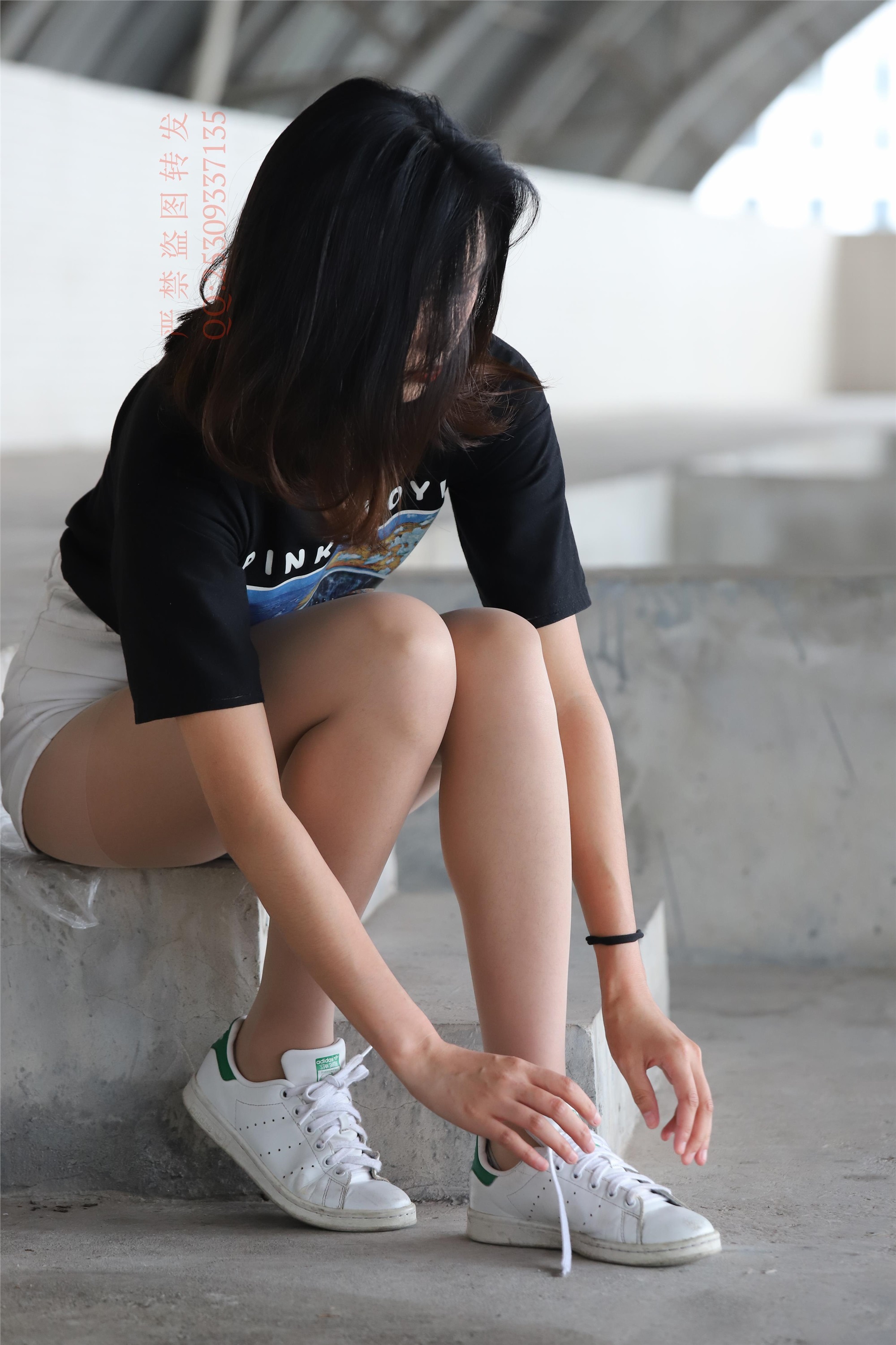 大西瓜套图 2018 7.8月活动模特二贝壳头户外肉si船袜1