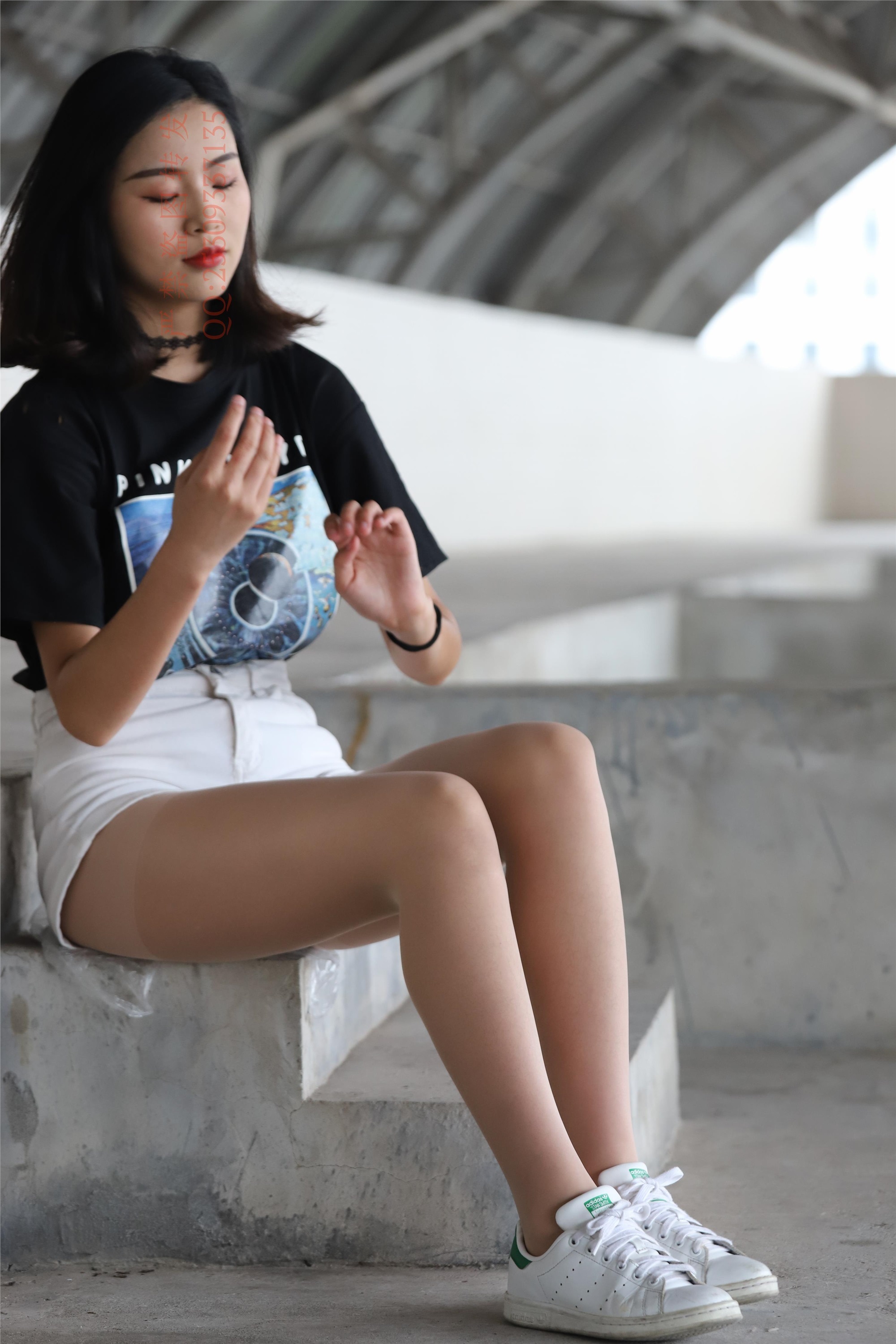 大西瓜套图 2018 7.8月活动模特二贝壳头户外肉si船袜1