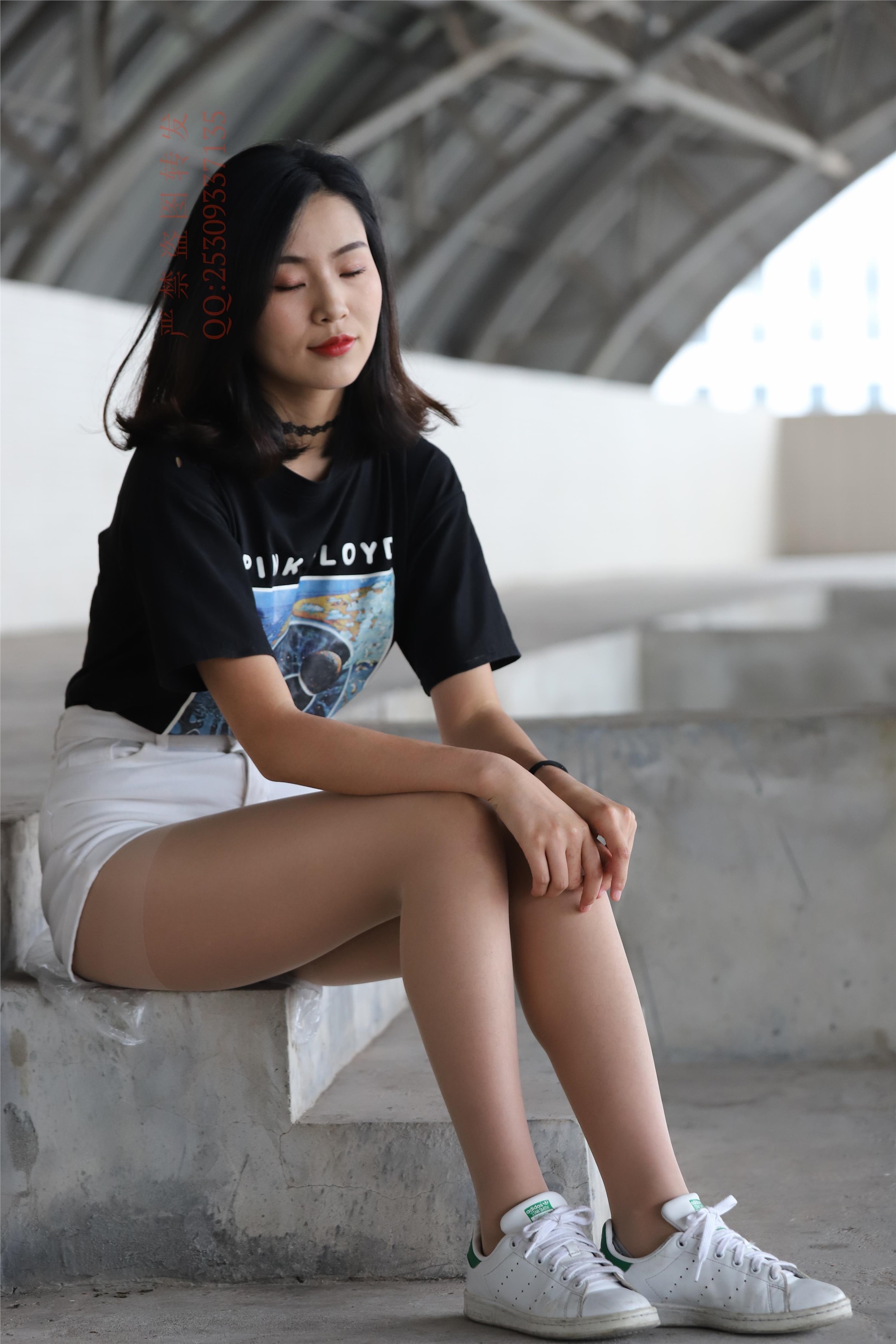 大西瓜套图 2018 7.8月活动模特二贝壳头户外肉si船袜1