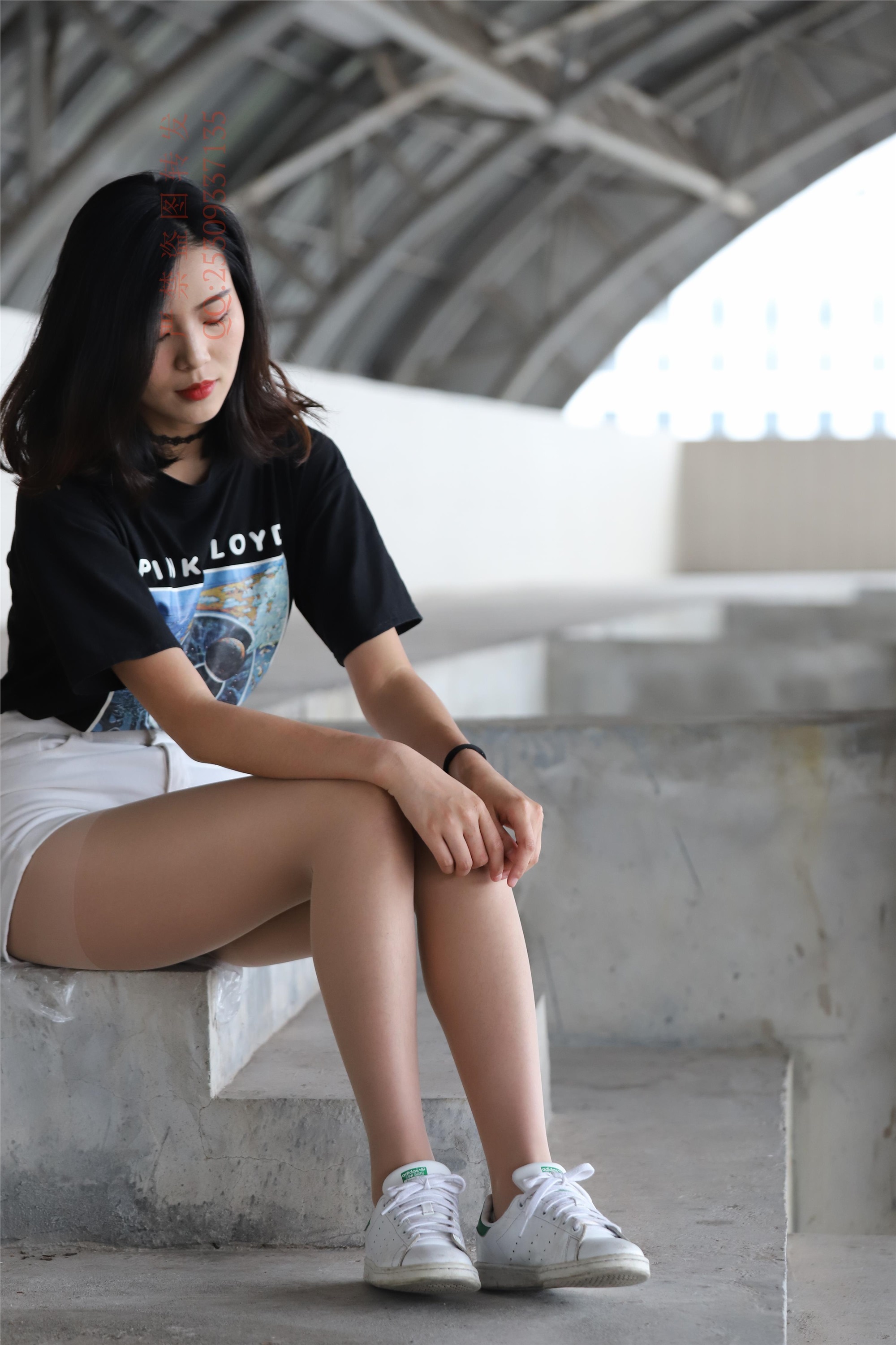 大西瓜套图 2018 7.8月活动模特二贝壳头户外肉si船袜1