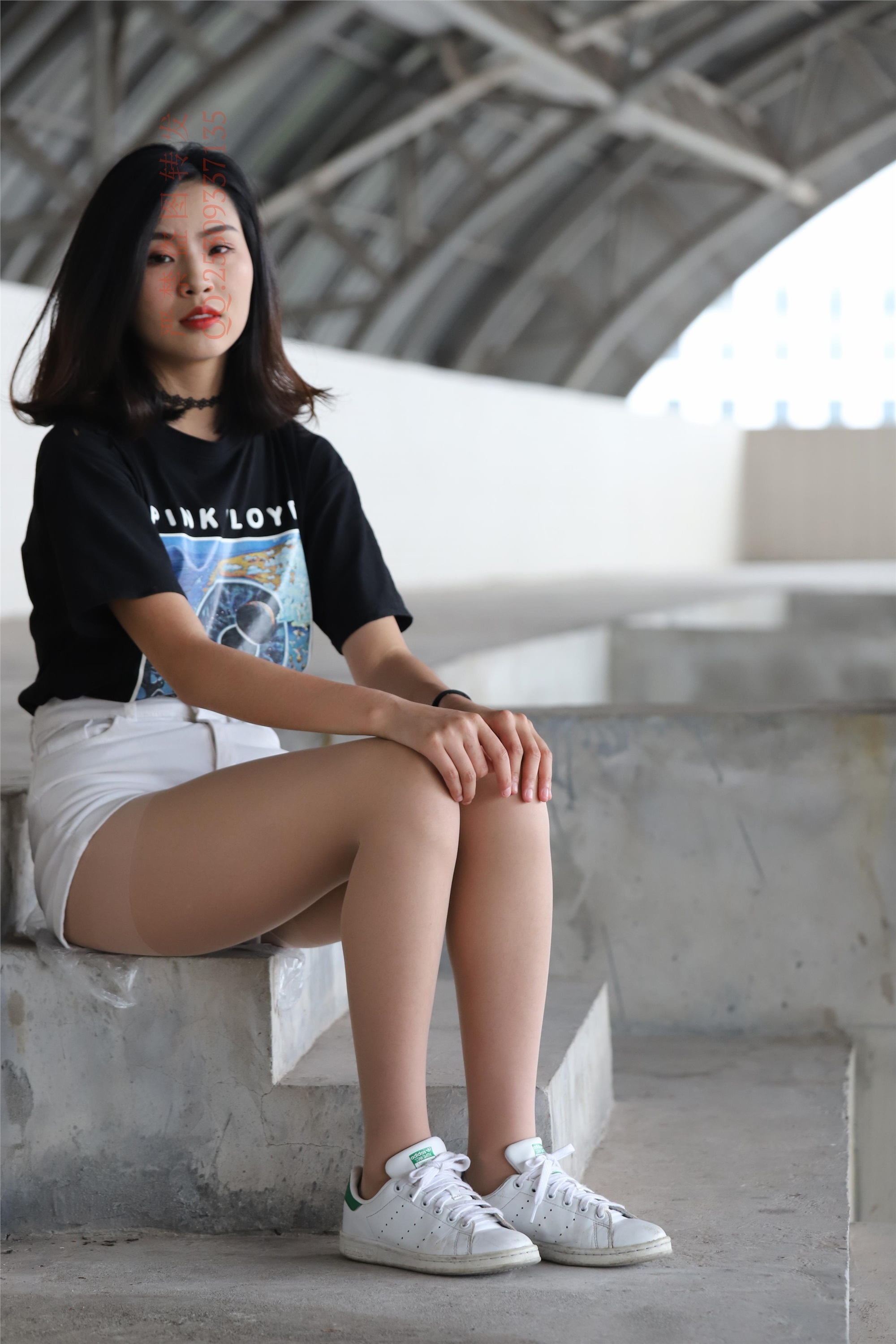 大西瓜套图 2018 7.8月活动模特二贝壳头户外肉si船袜1