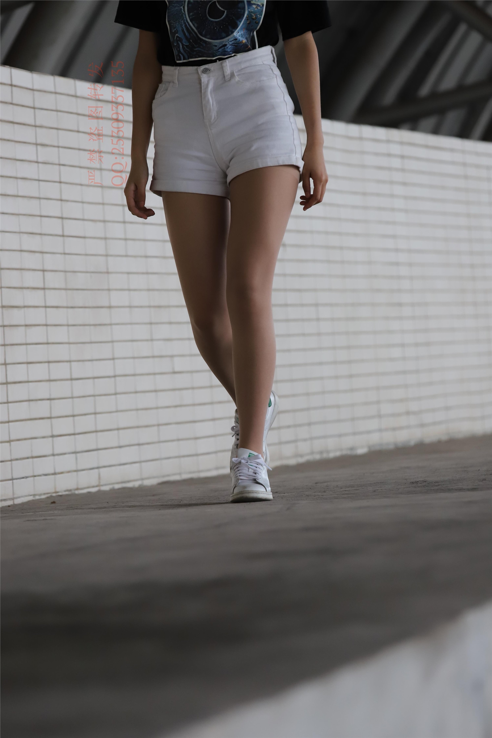 大西瓜套图 2018 7.8月活动模特二贝壳头户外肉si船袜1