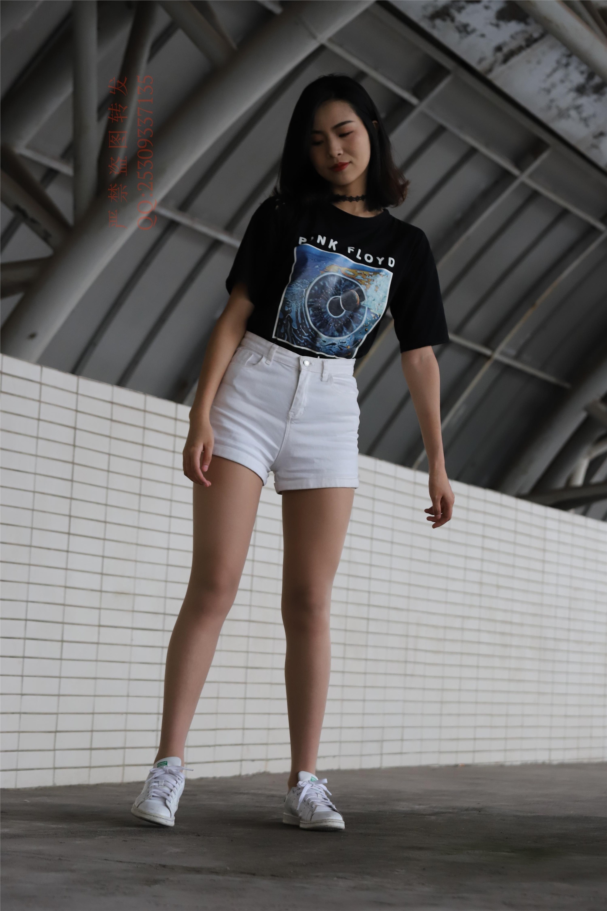 大西瓜套图 2018 7.8月活动模特二贝壳头户外肉si船袜1