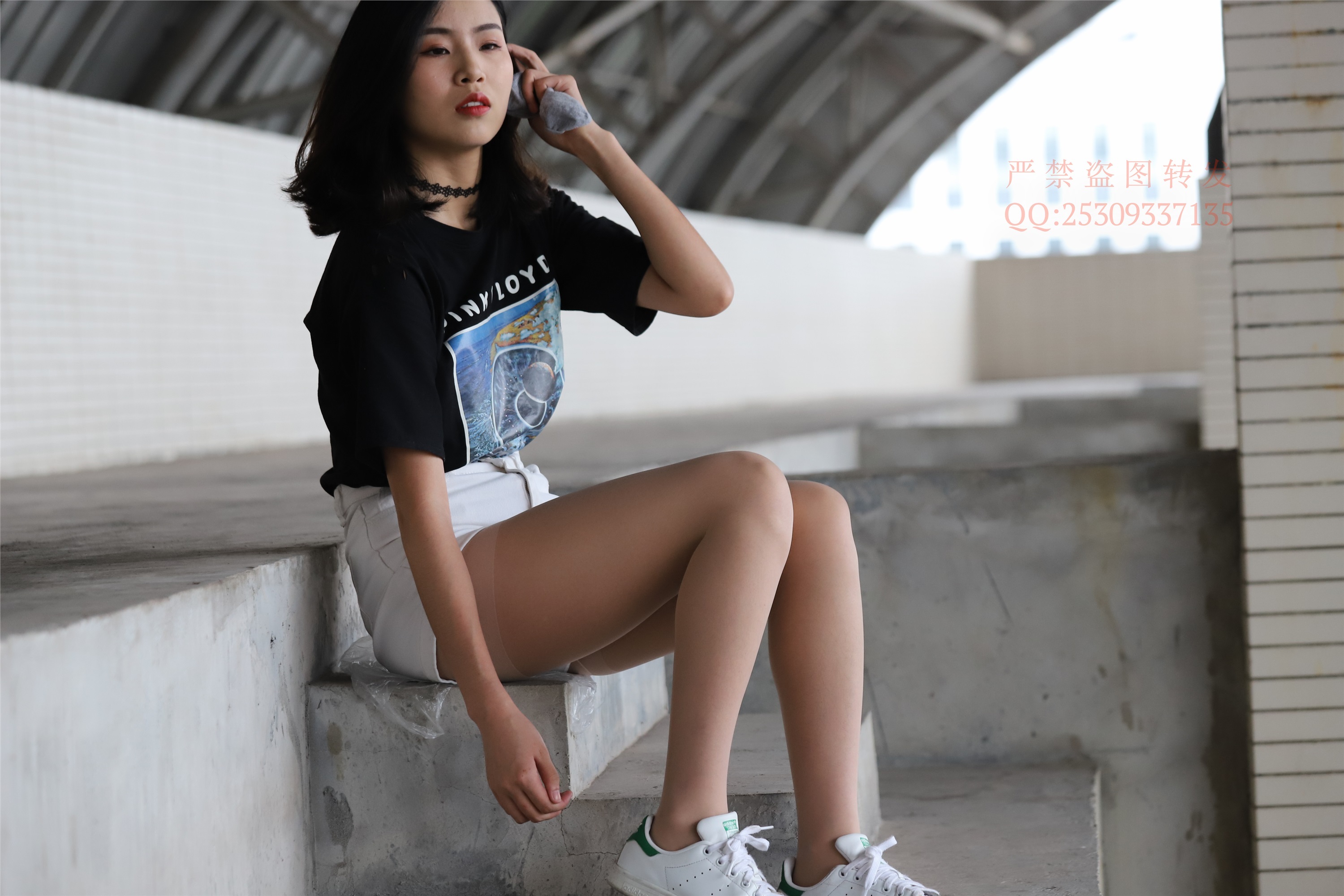 大西瓜套图 2018 7.8月活动模特二贝壳头户外肉si船袜2