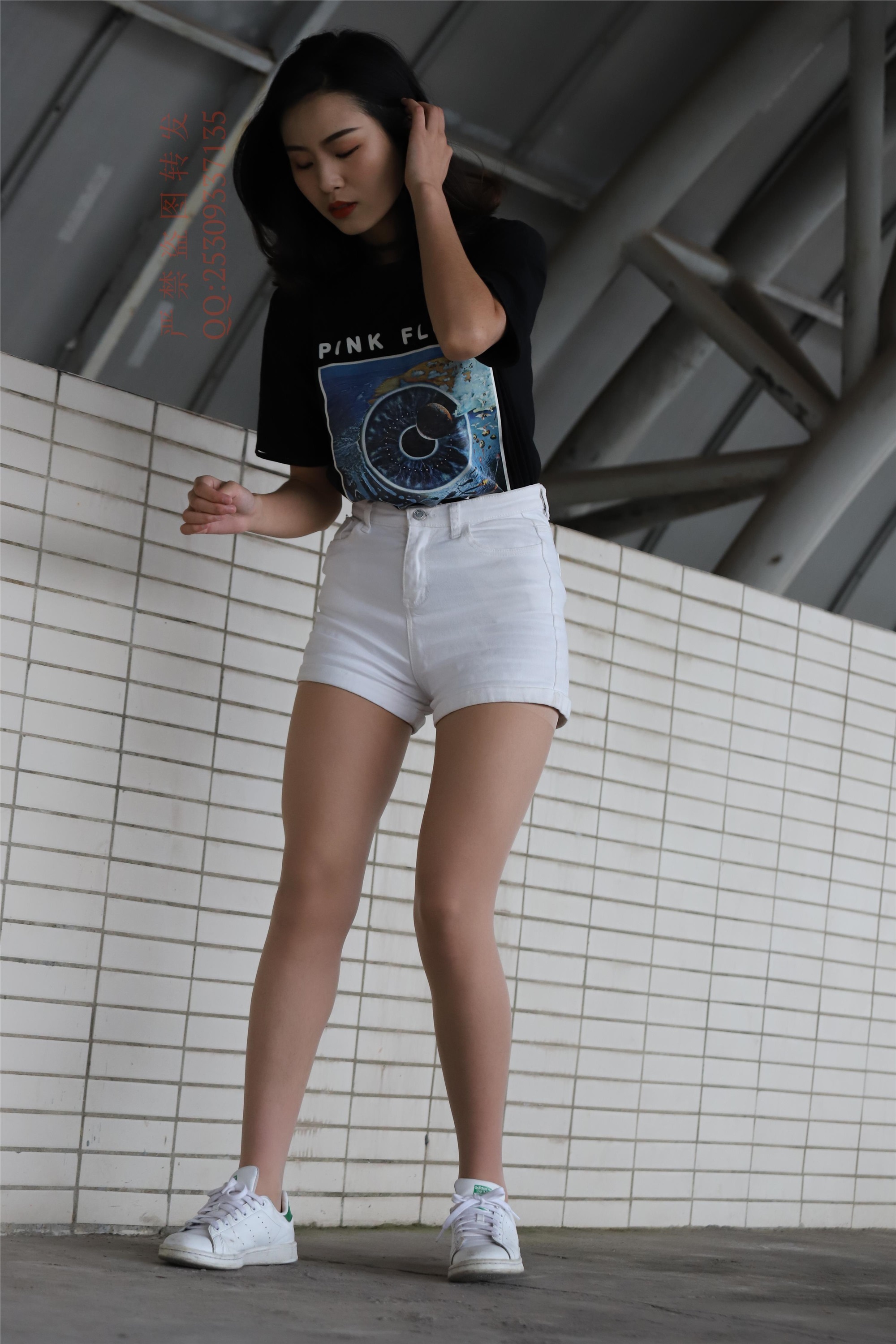 大西瓜套图 2018 7.8月活动模特二贝壳头户外肉si船袜2