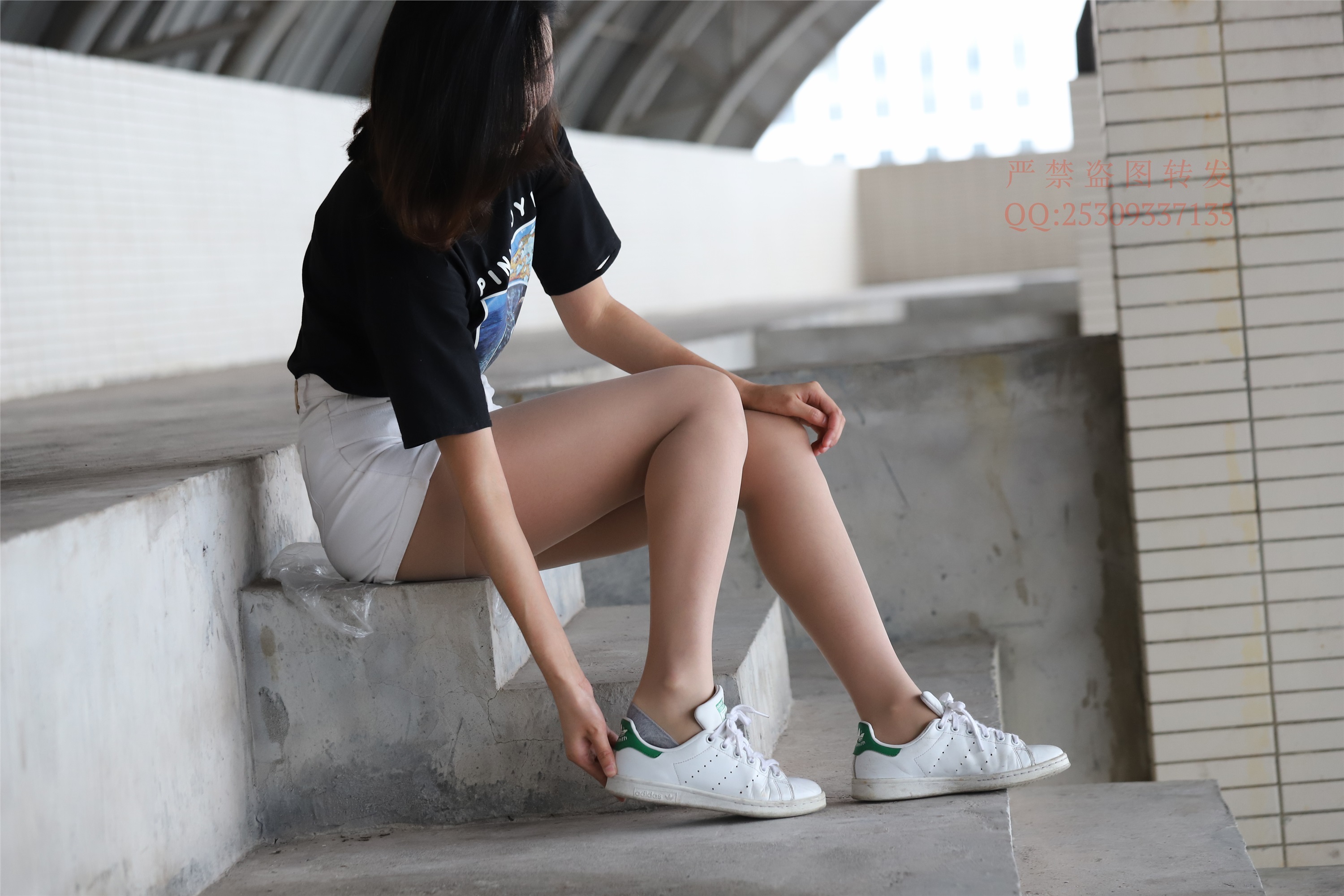 大西瓜套图 2018 7.8月活动模特二贝壳头户外肉si船袜2