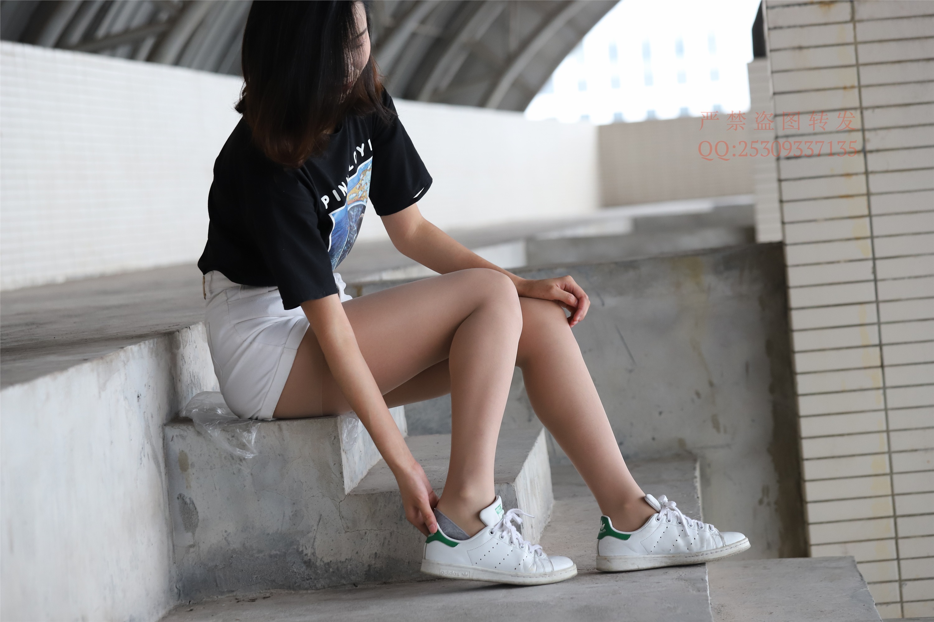 大西瓜套图 2018 7.8月活动模特二贝壳头户外肉si船袜2