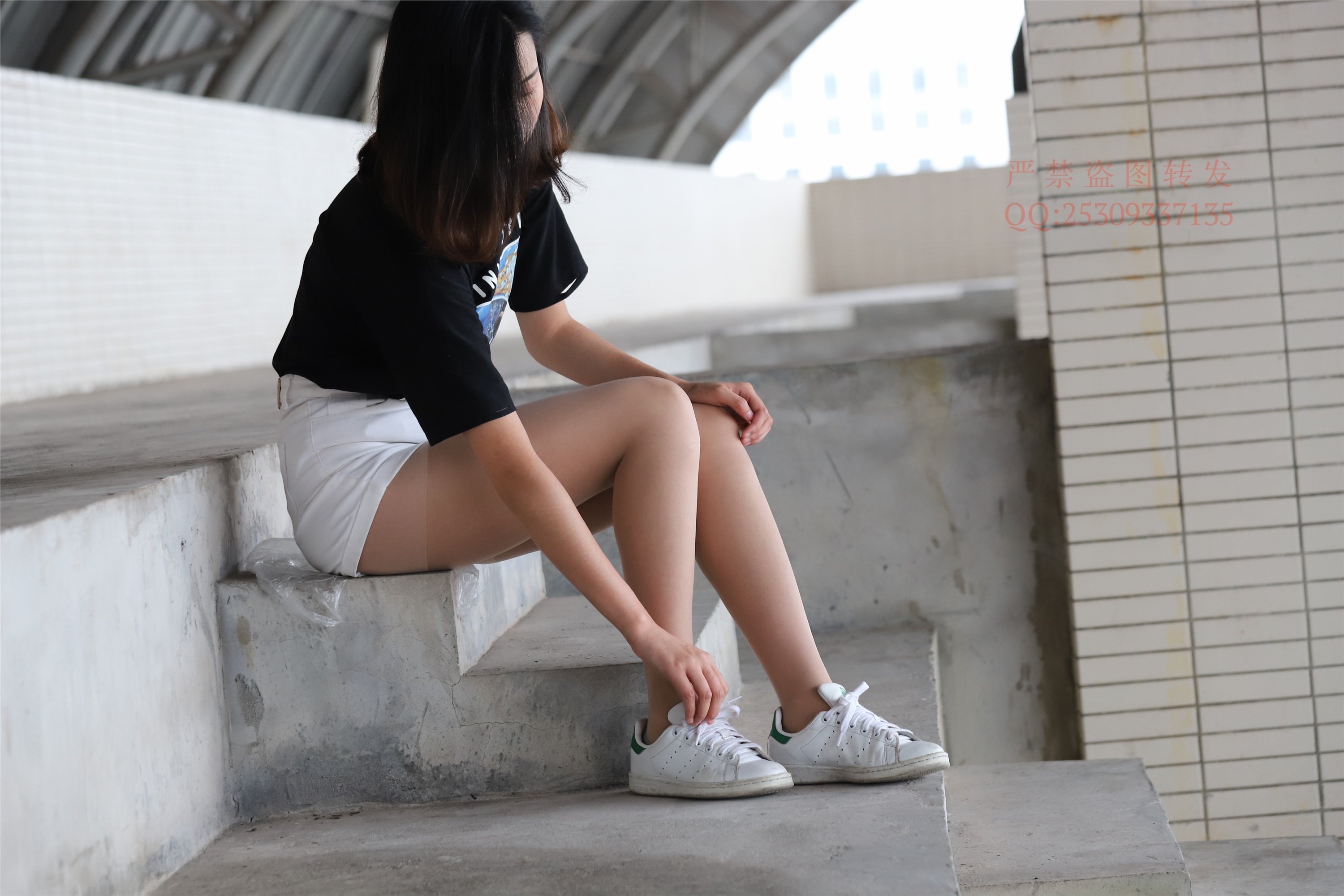 大西瓜套图 2018 7.8月活动模特二贝壳头户外肉si船袜2