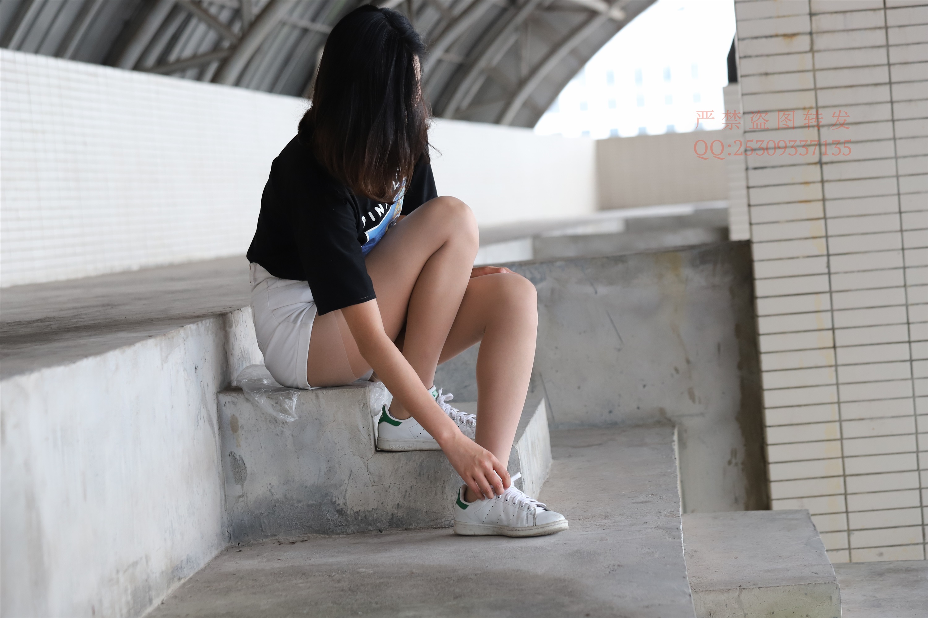 大西瓜套图 2018 7.8月活动模特二贝壳头户外肉si船袜2