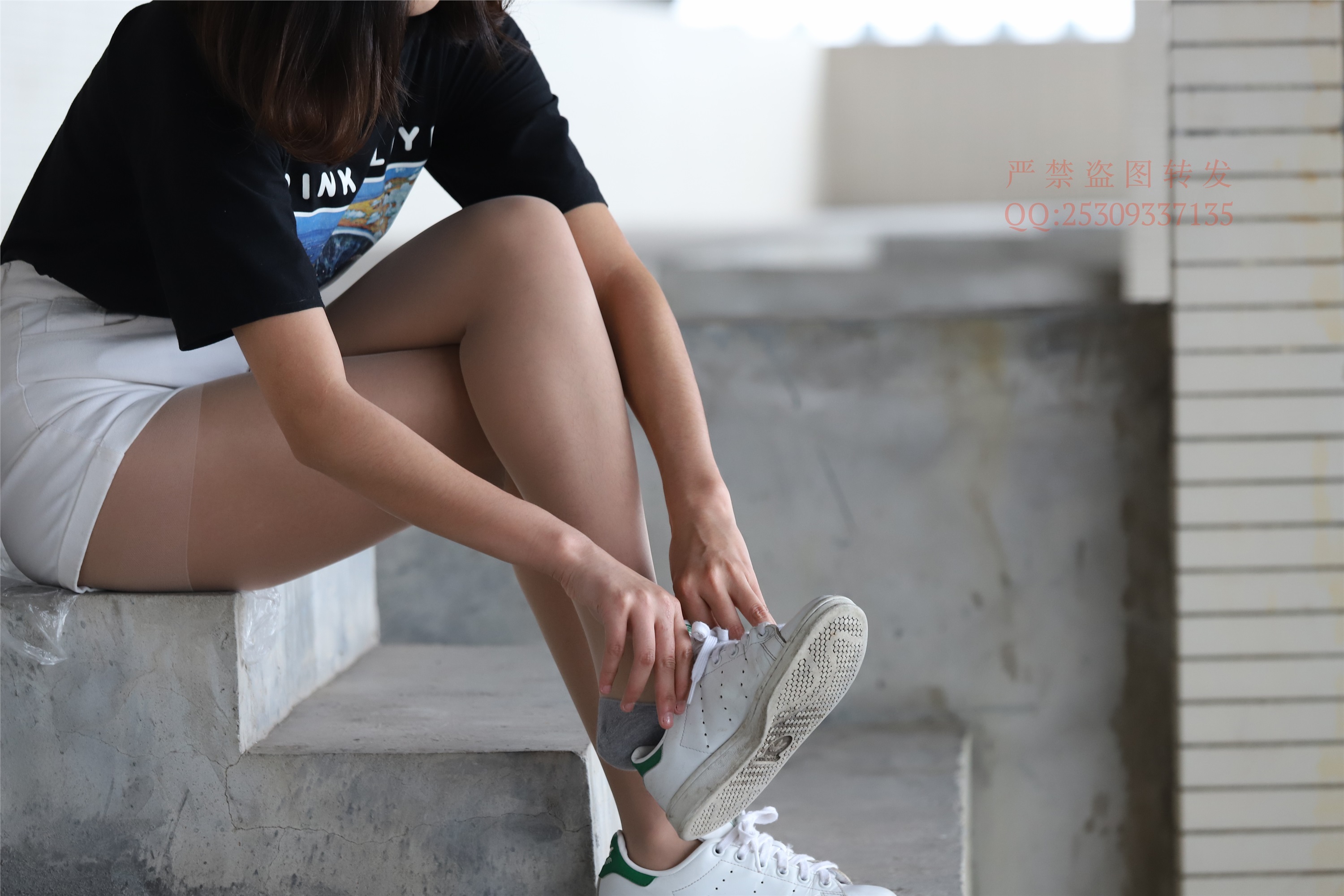 大西瓜套图 2018 7.8月活动模特二贝壳头户外肉si船袜2