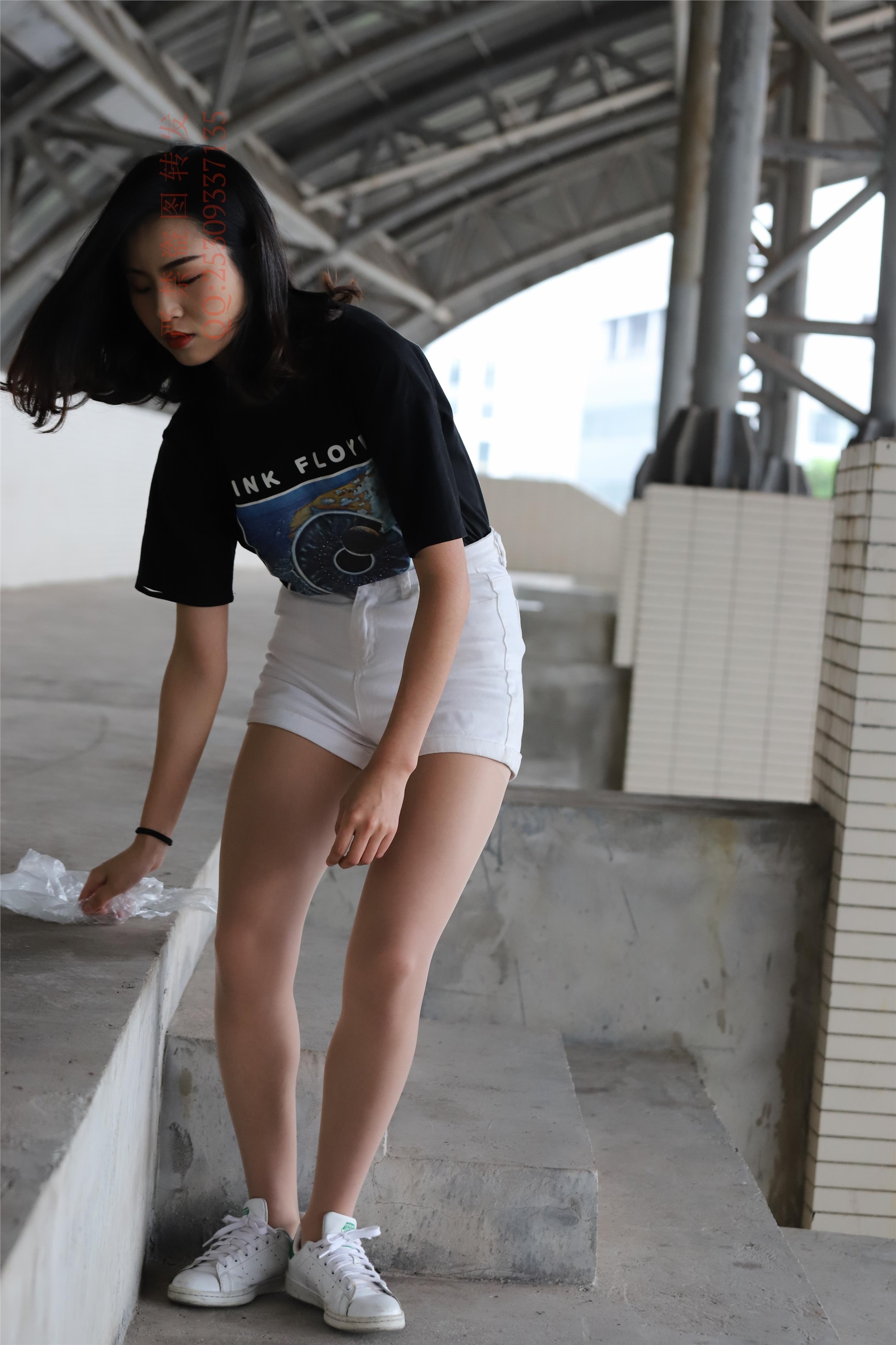 大西瓜套图 2018 7.8月活动模特二贝壳头户外肉si船袜3