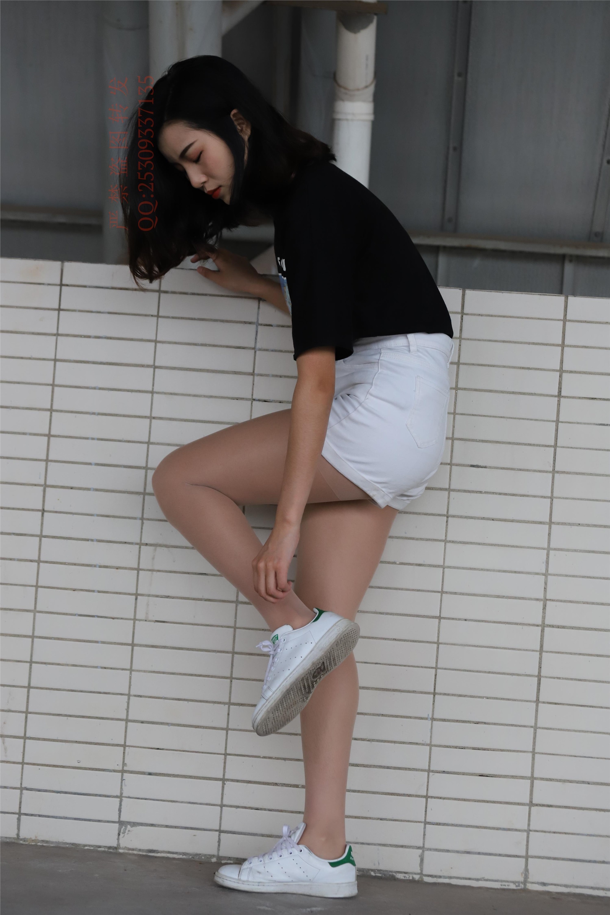 大西瓜套图 2018 7.8月活动模特二贝壳头户外肉si船袜3