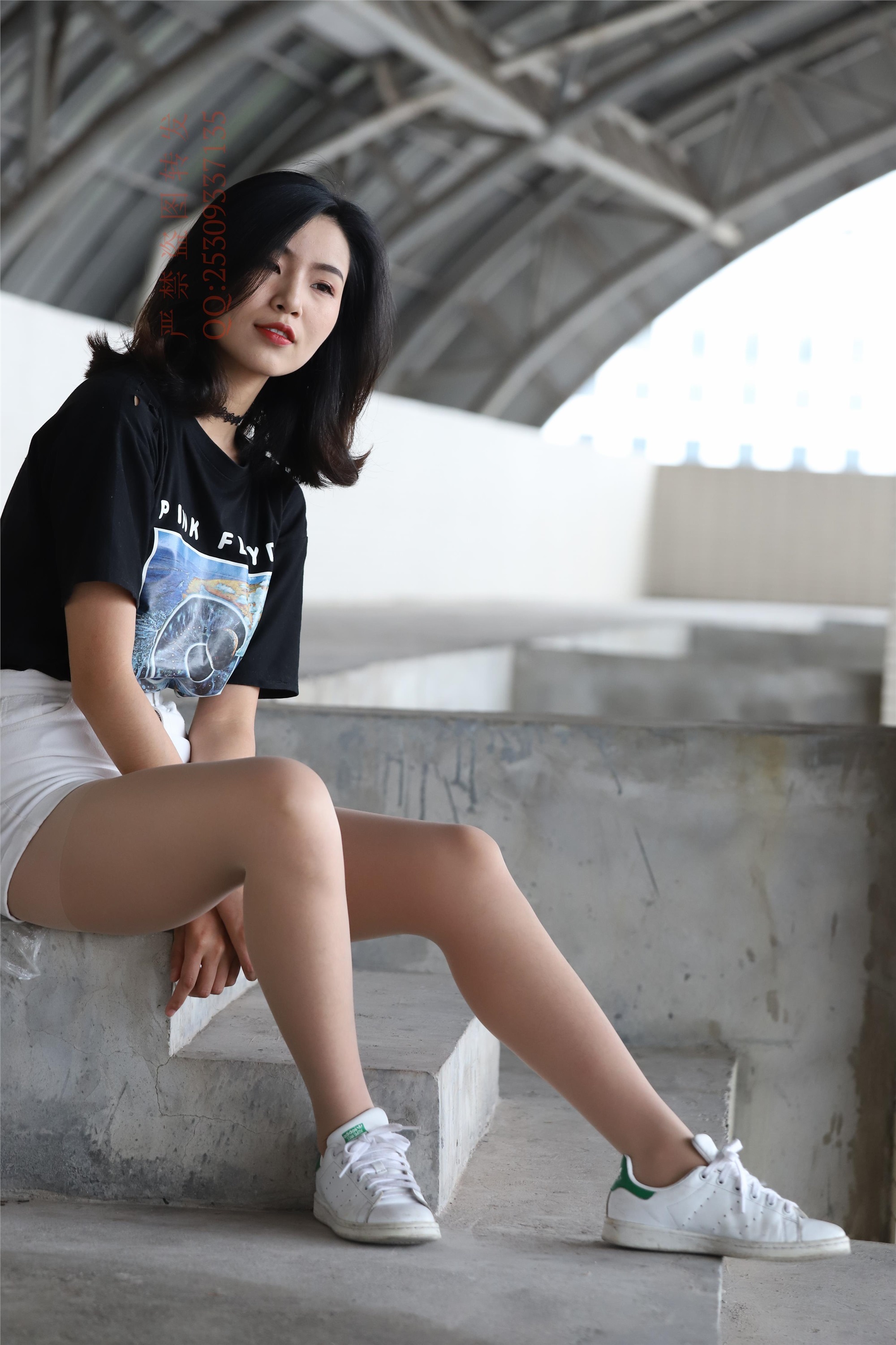 大西瓜套图 2018 7.8月活动模特二贝壳头户外肉si船袜3