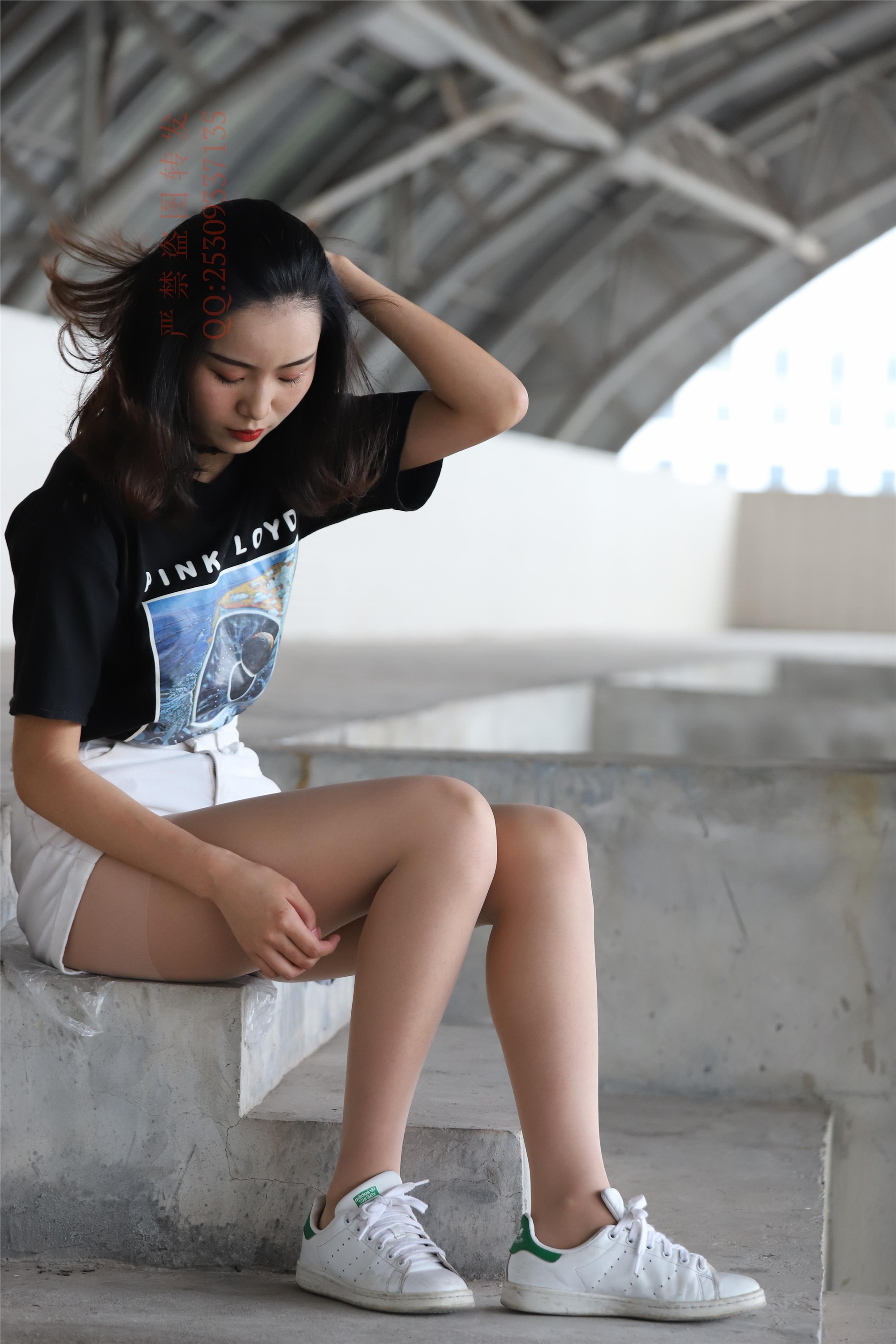 大西瓜套图 2018 7.8月活动模特二贝壳头户外肉si船袜3