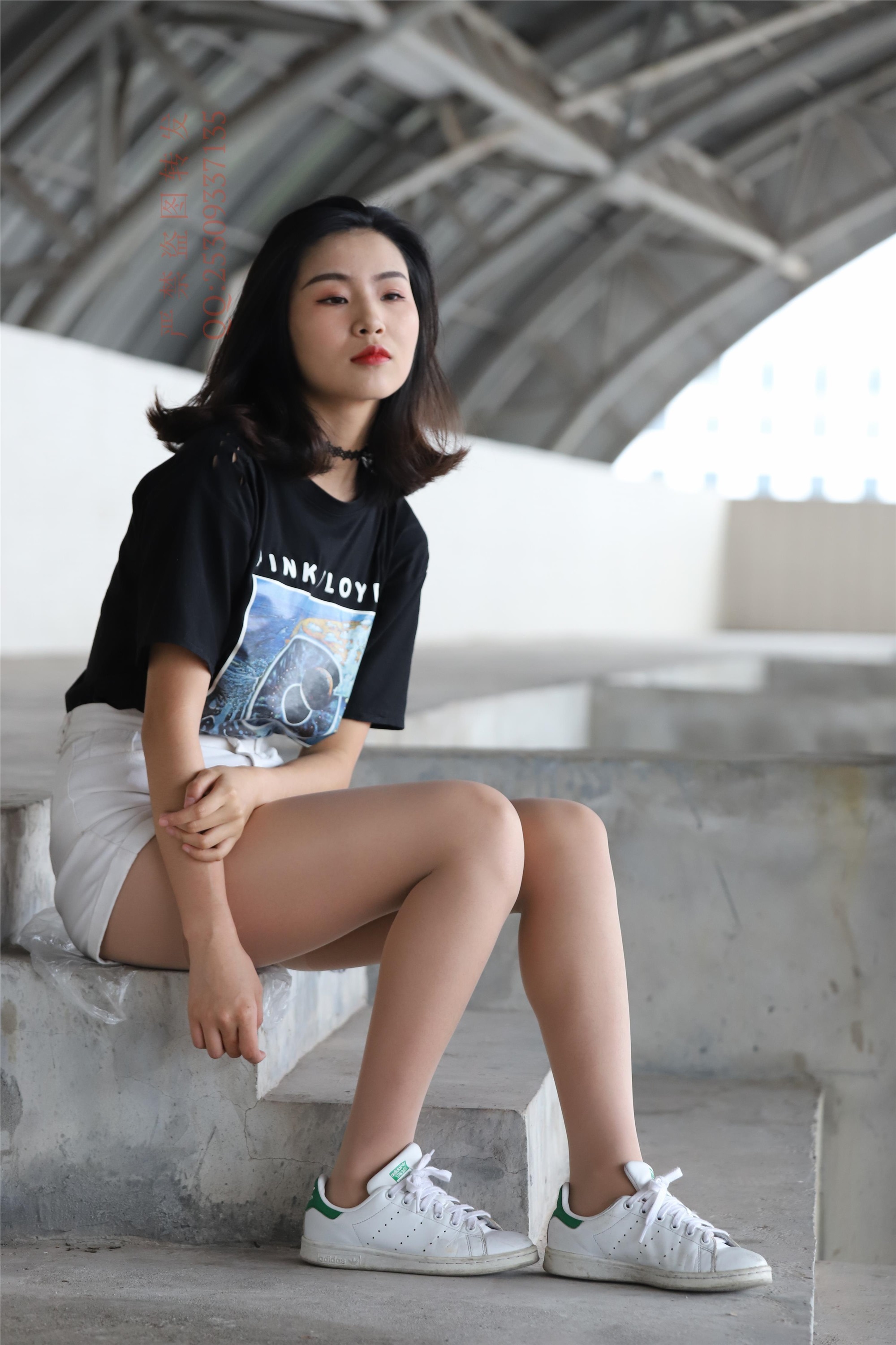 大西瓜套图 2018 7.8月活动模特二贝壳头户外肉si船袜3