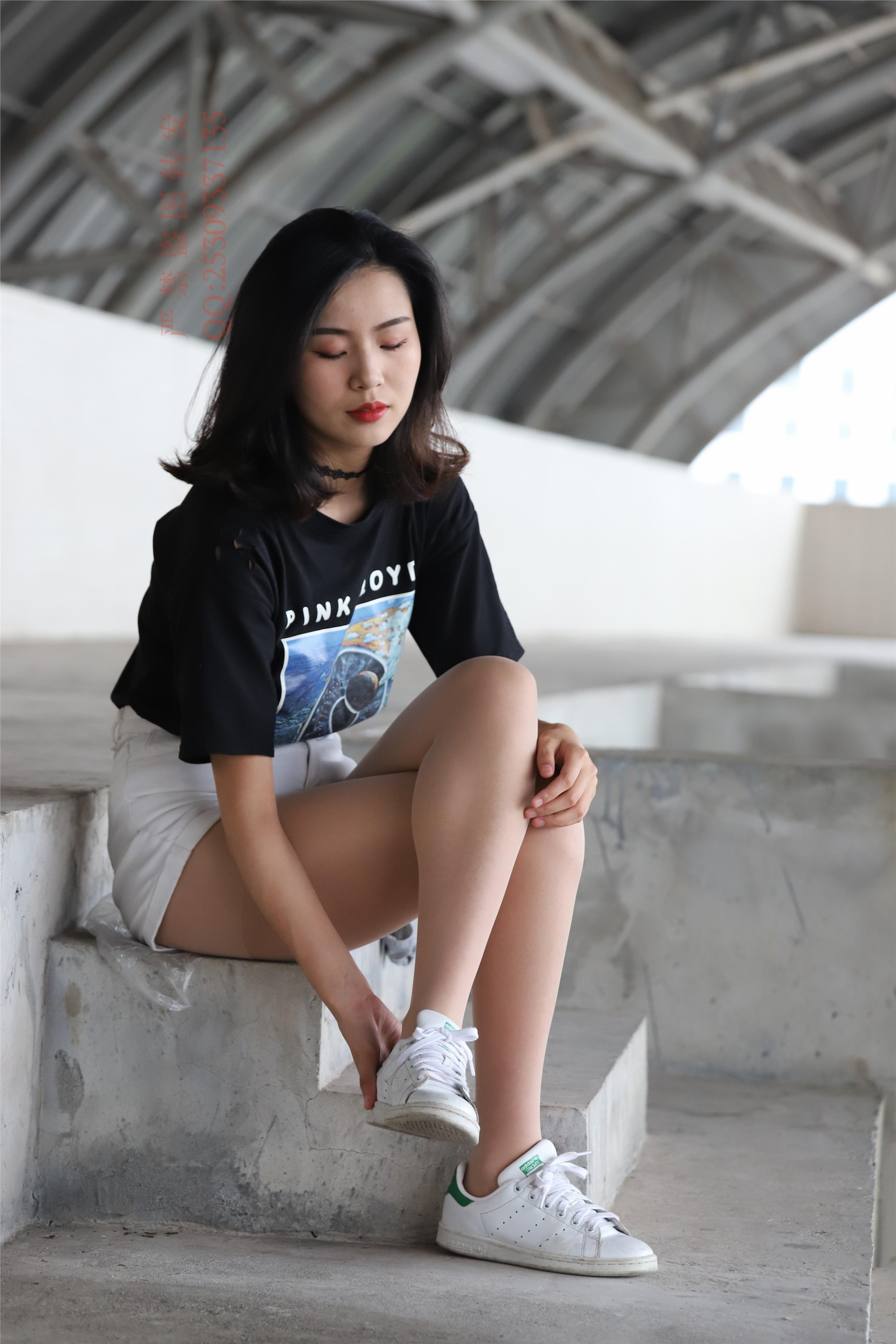 大西瓜套图 2018 7.8月活动模特二贝壳头户外肉si船袜3