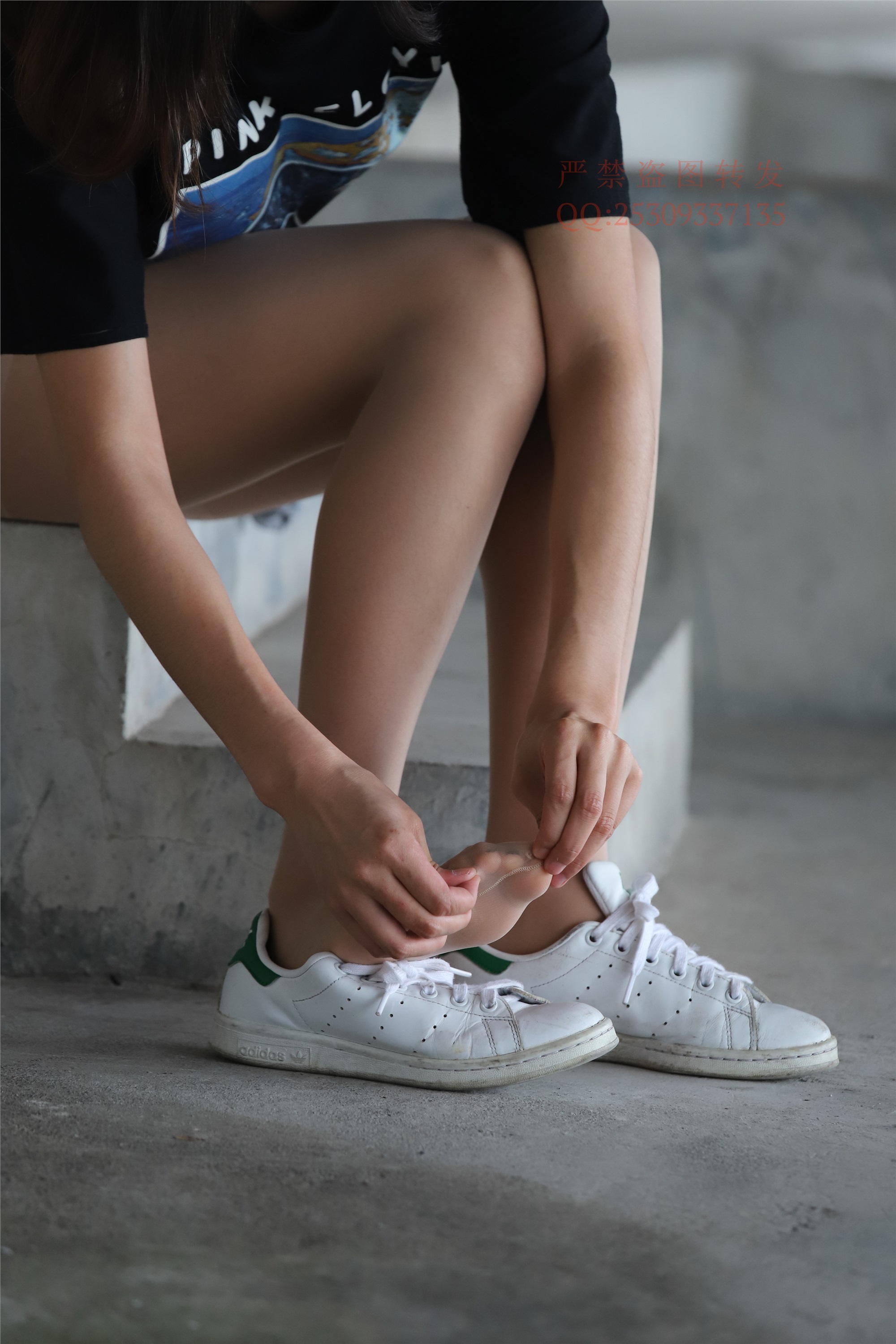 大西瓜套图 2018 7.8月活动模特二贝壳头户外肉si船袜3