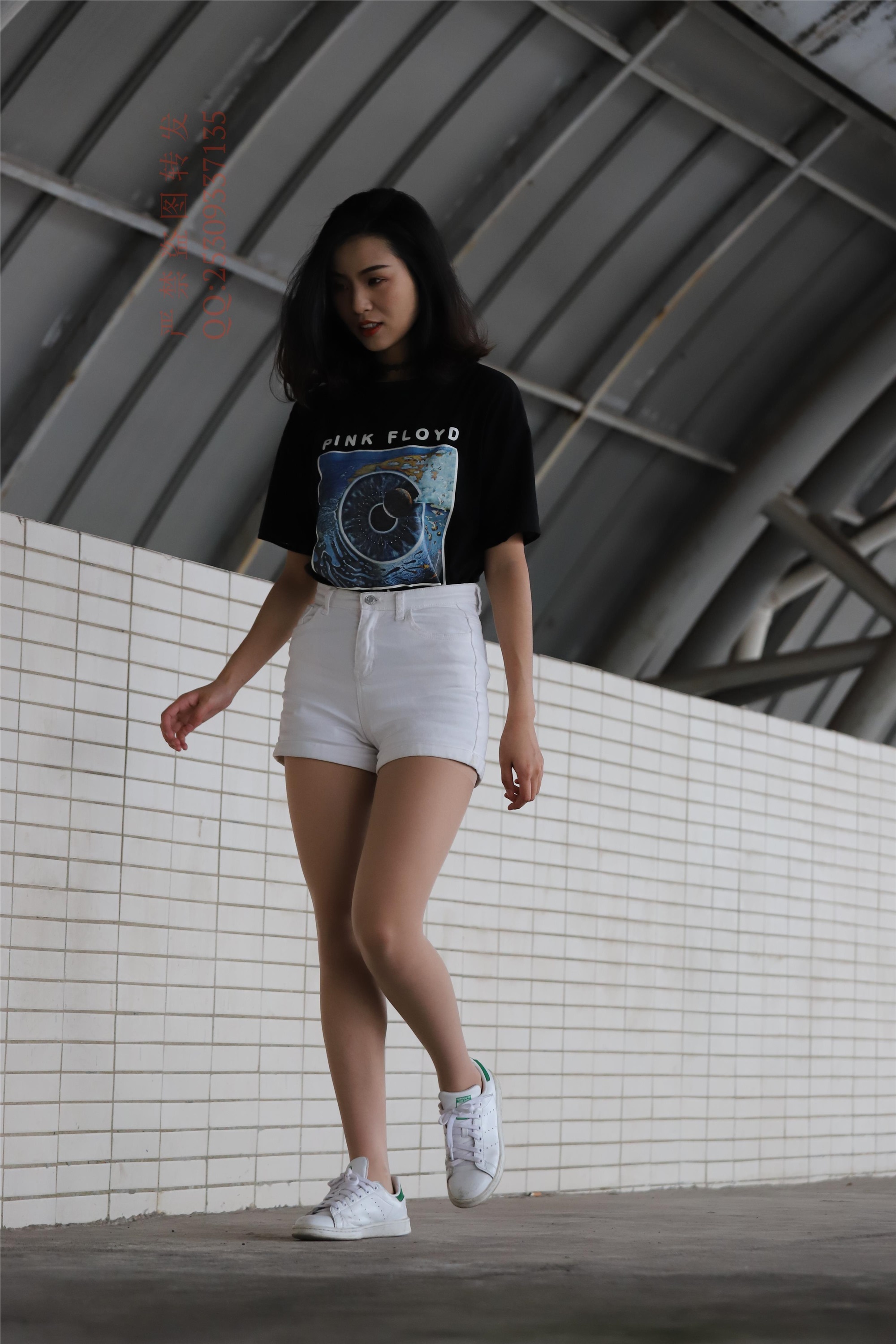 大西瓜套图 2018 7.8月活动模特二贝壳头户外肉si船袜3