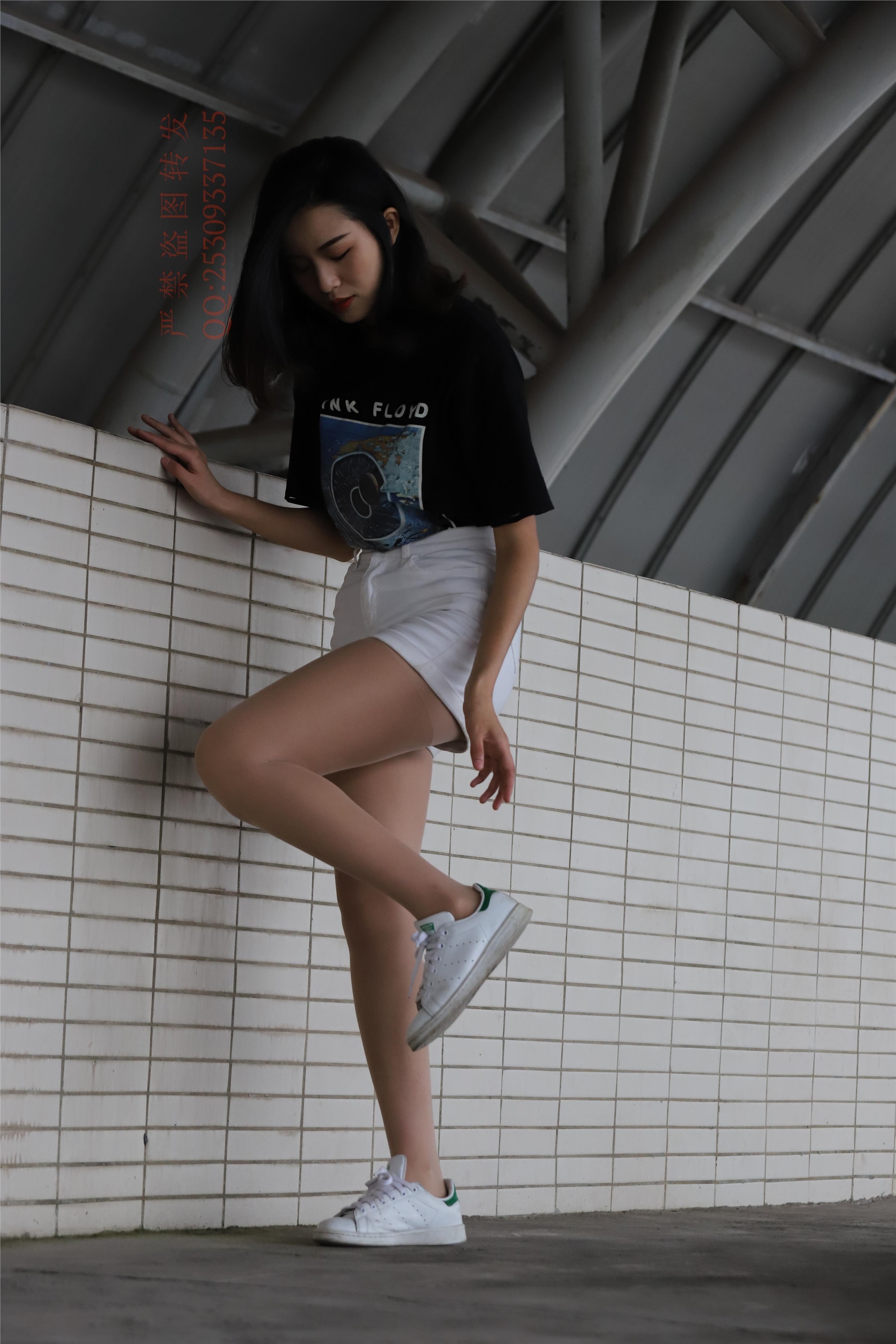 大西瓜套图 2018 7.8月活动模特二贝壳头户外肉si船袜3