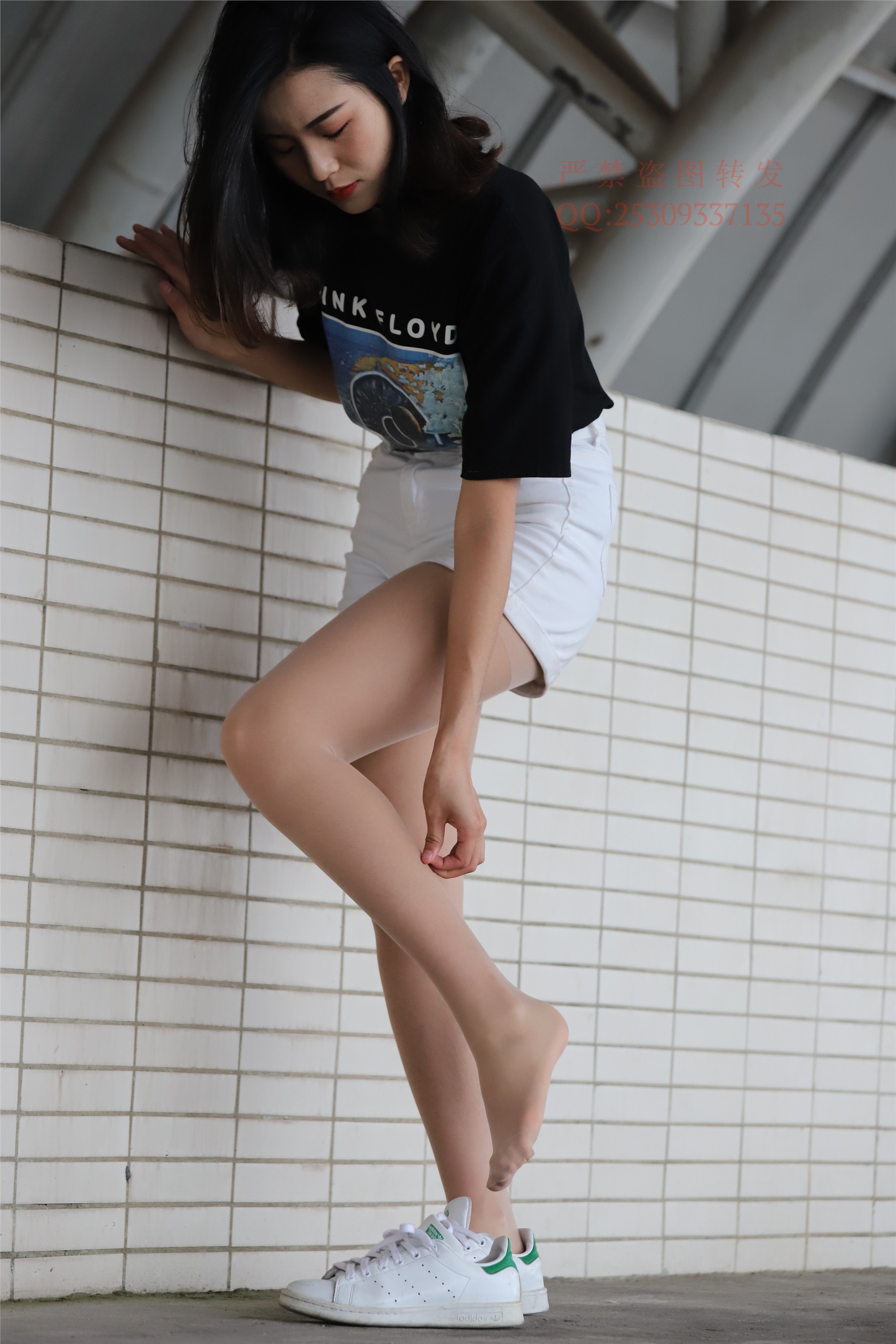 大西瓜套图 2018 7.8月活动模特二贝壳头户外肉si船袜3