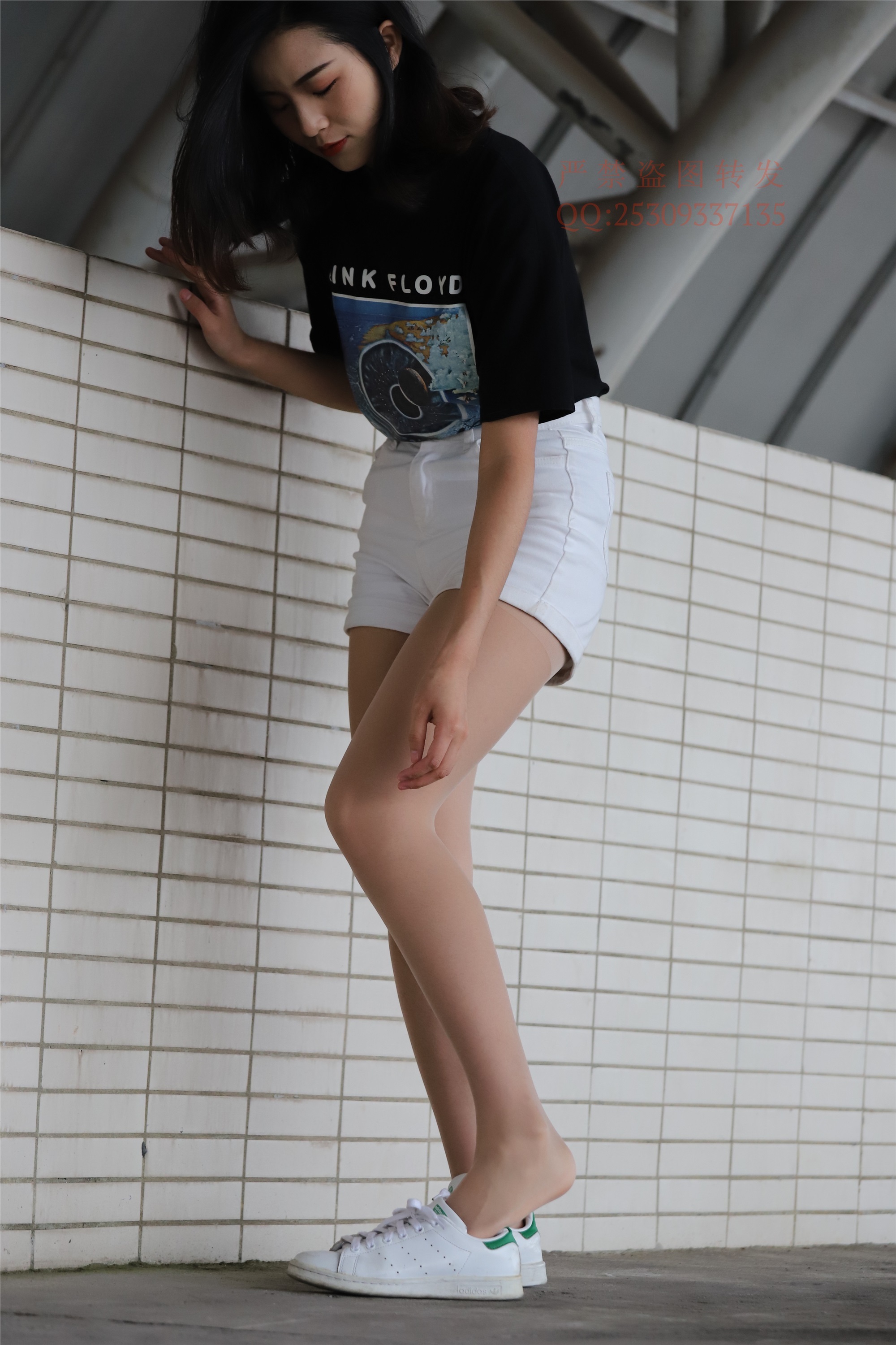 大西瓜套图 2018 7.8月活动模特二贝壳头户外肉si船袜3