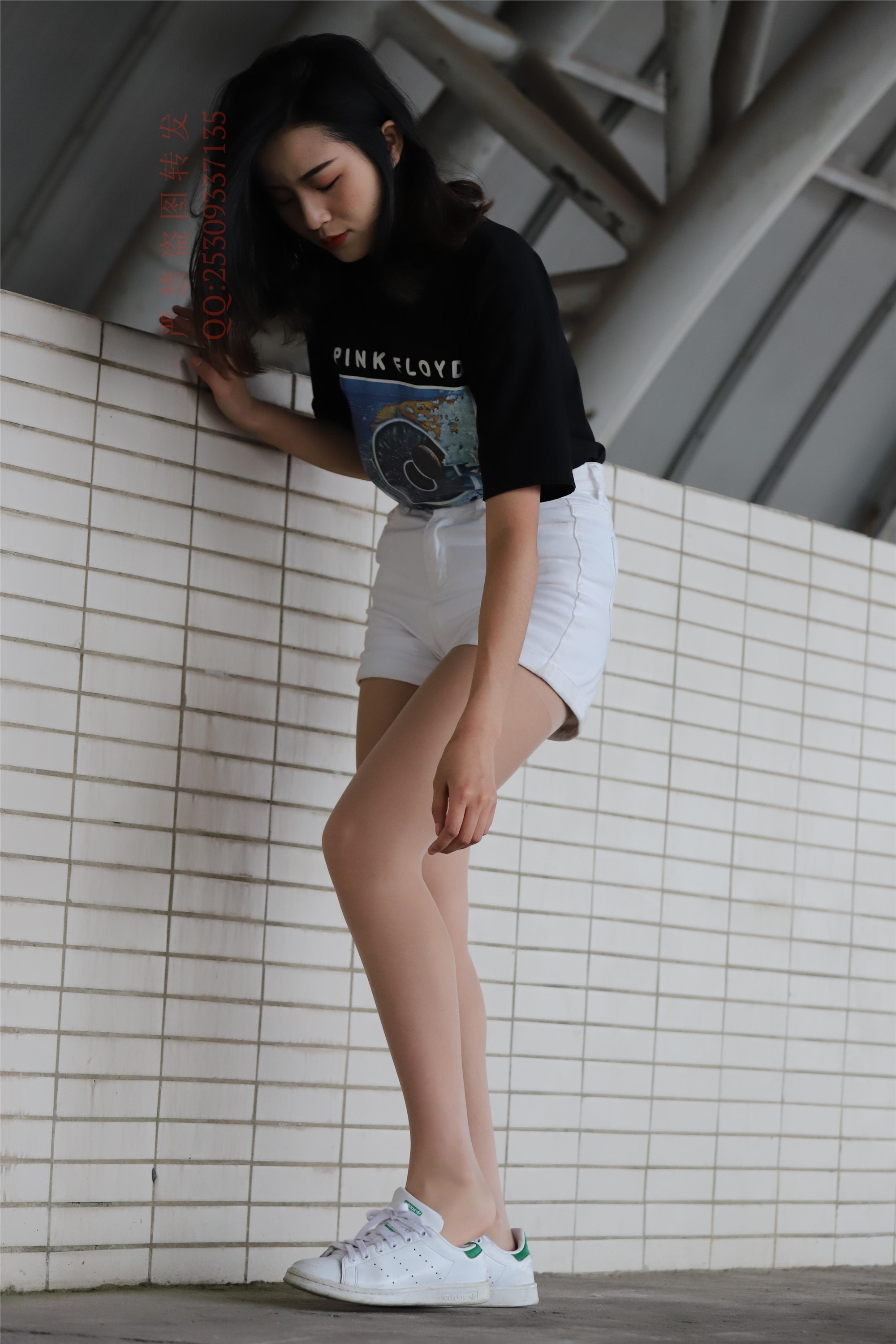 大西瓜套图 2018 7.8月活动模特二贝壳头户外肉si船袜3