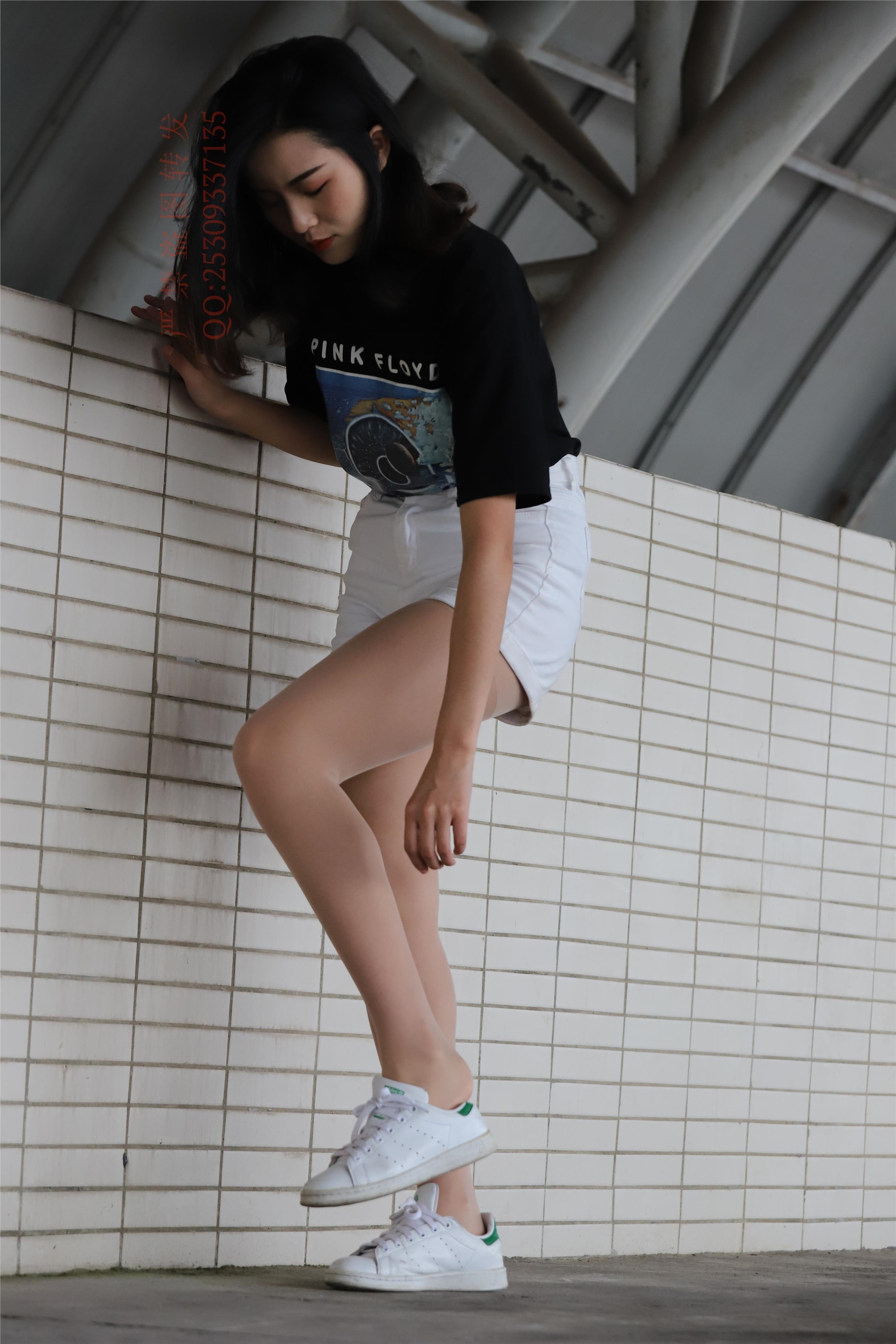 大西瓜套图 2018 7.8月活动模特二贝壳头户外肉si船袜3