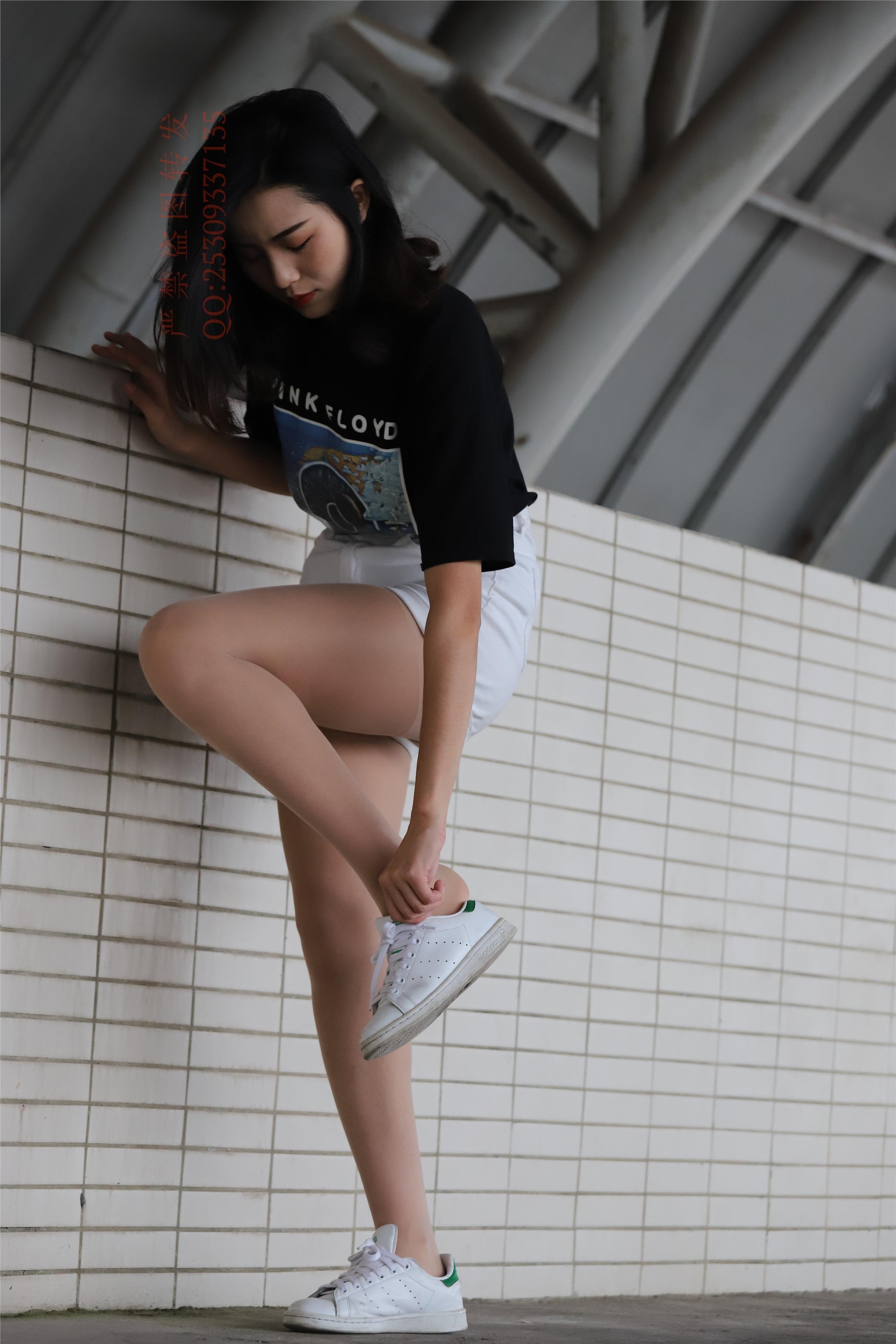 大西瓜套图 2018 7.8月活动模特二贝壳头户外肉si船袜3