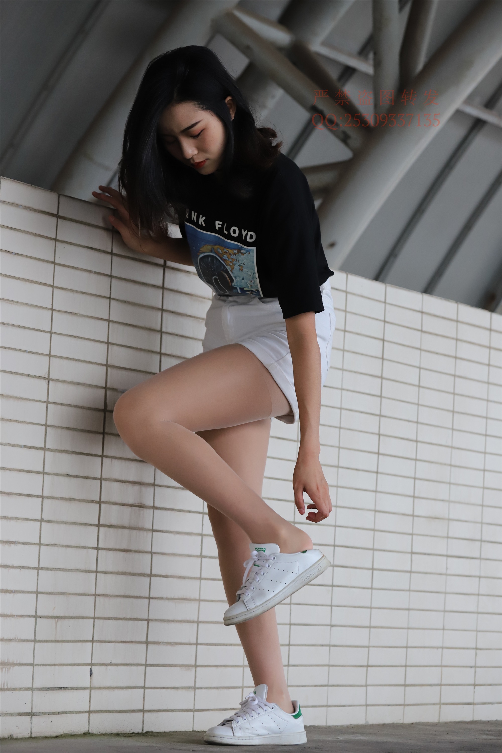 大西瓜套图 2018 7.8月活动模特二贝壳头户外肉si船袜3