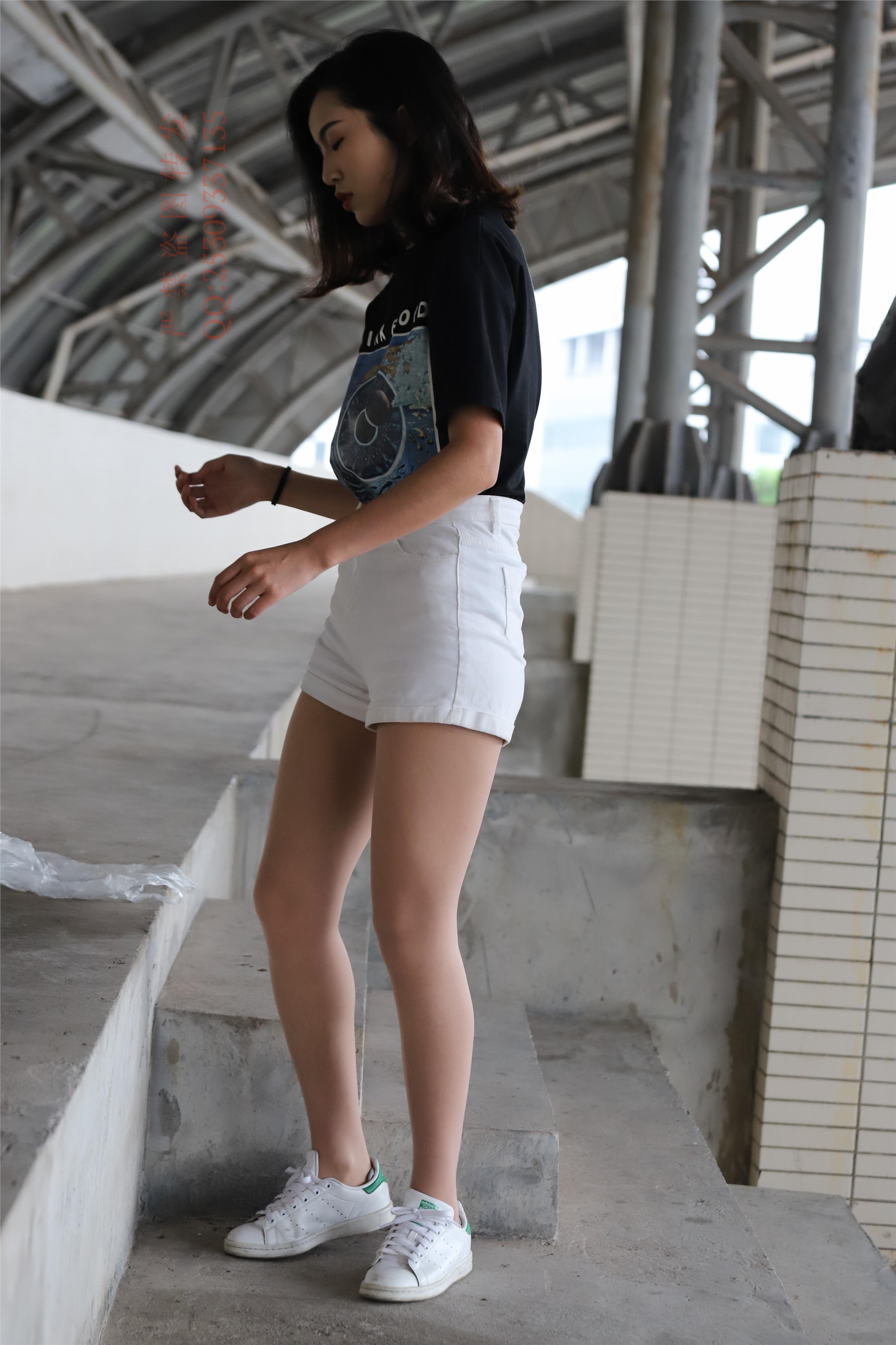 大西瓜套图 2018 7.8月活动模特二贝壳头户外肉si船袜3