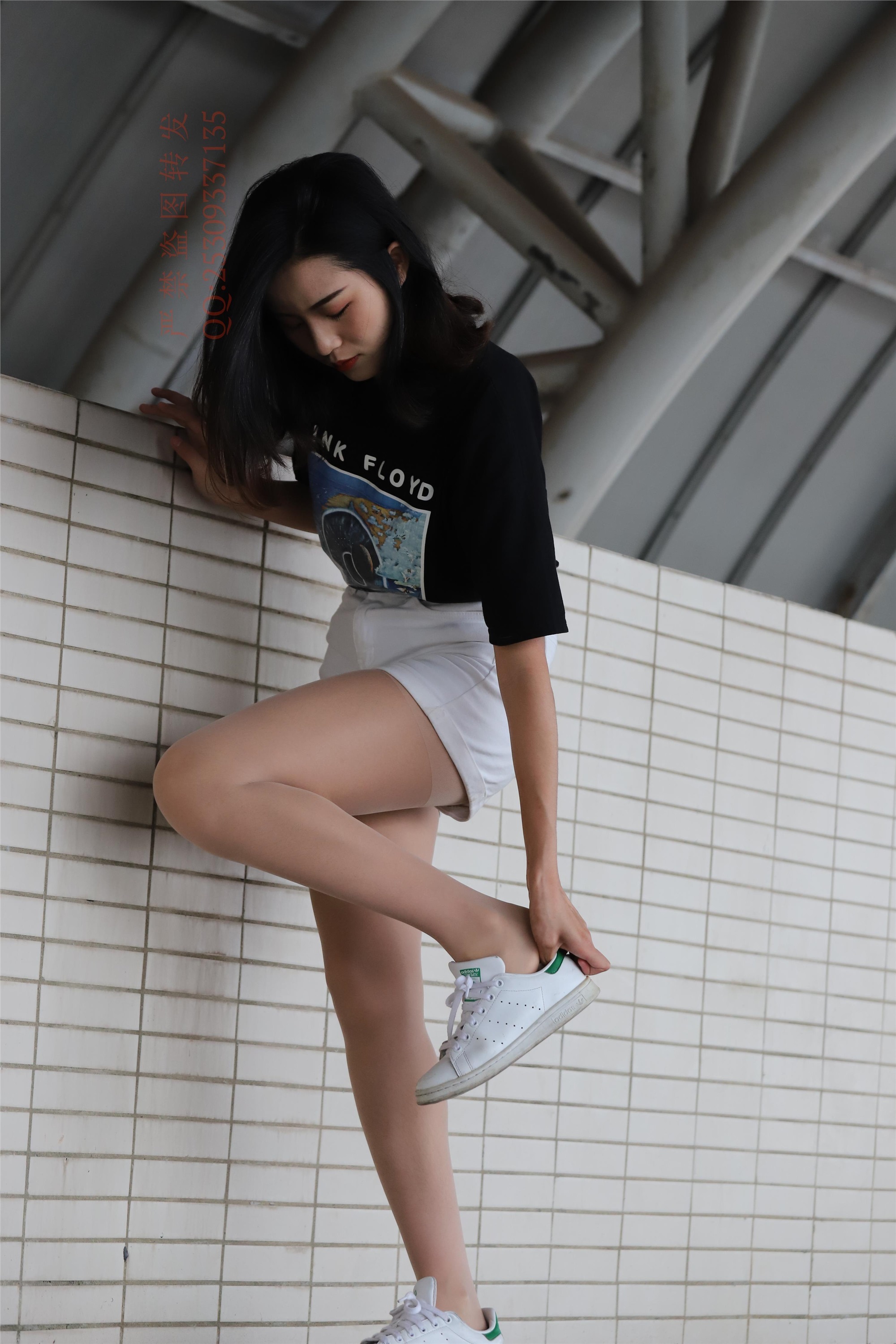 大西瓜套图 2018 7.8月活动模特二贝壳头户外肉si船袜3