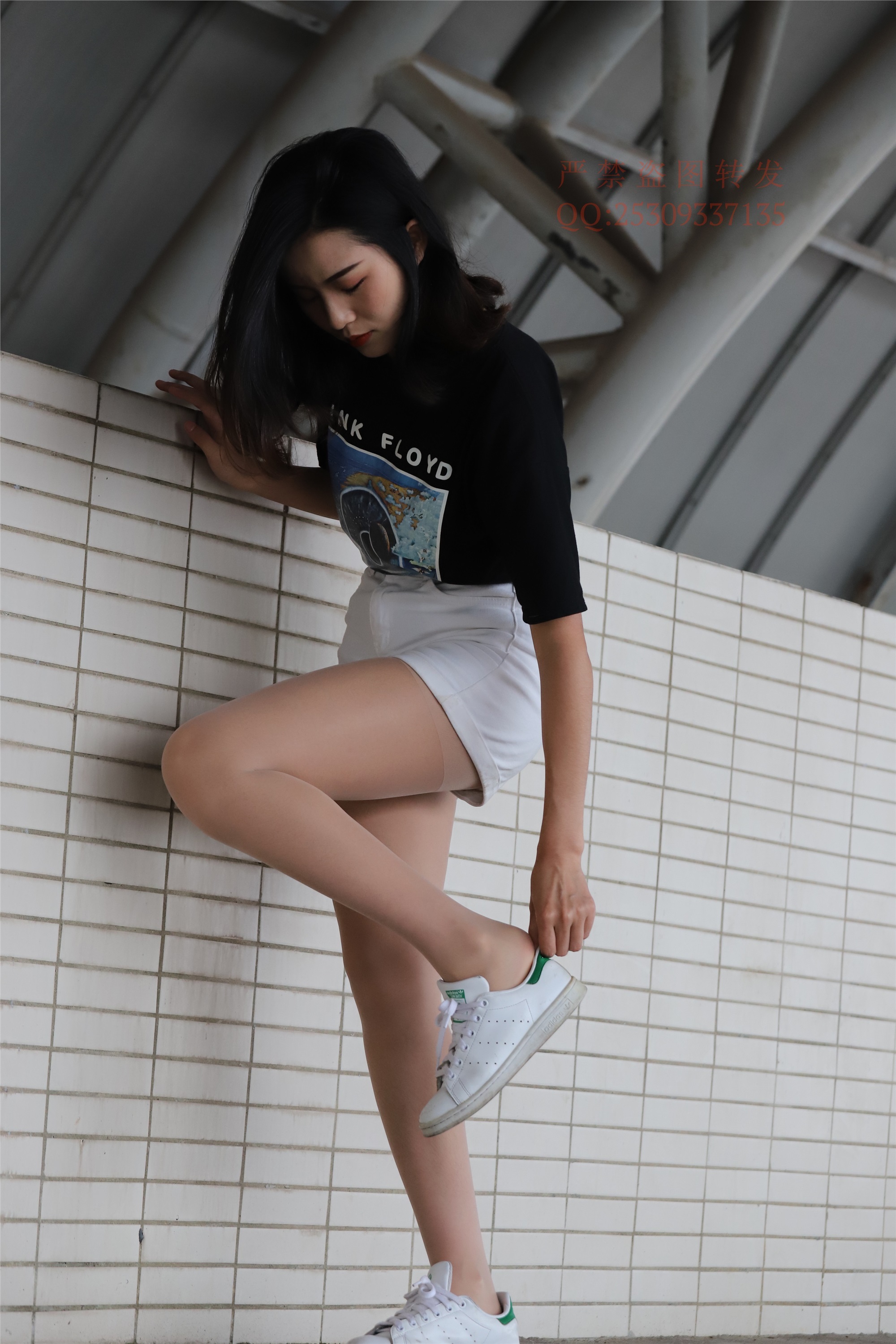 大西瓜套图 2018 7.8月活动模特二贝壳头户外肉si船袜3