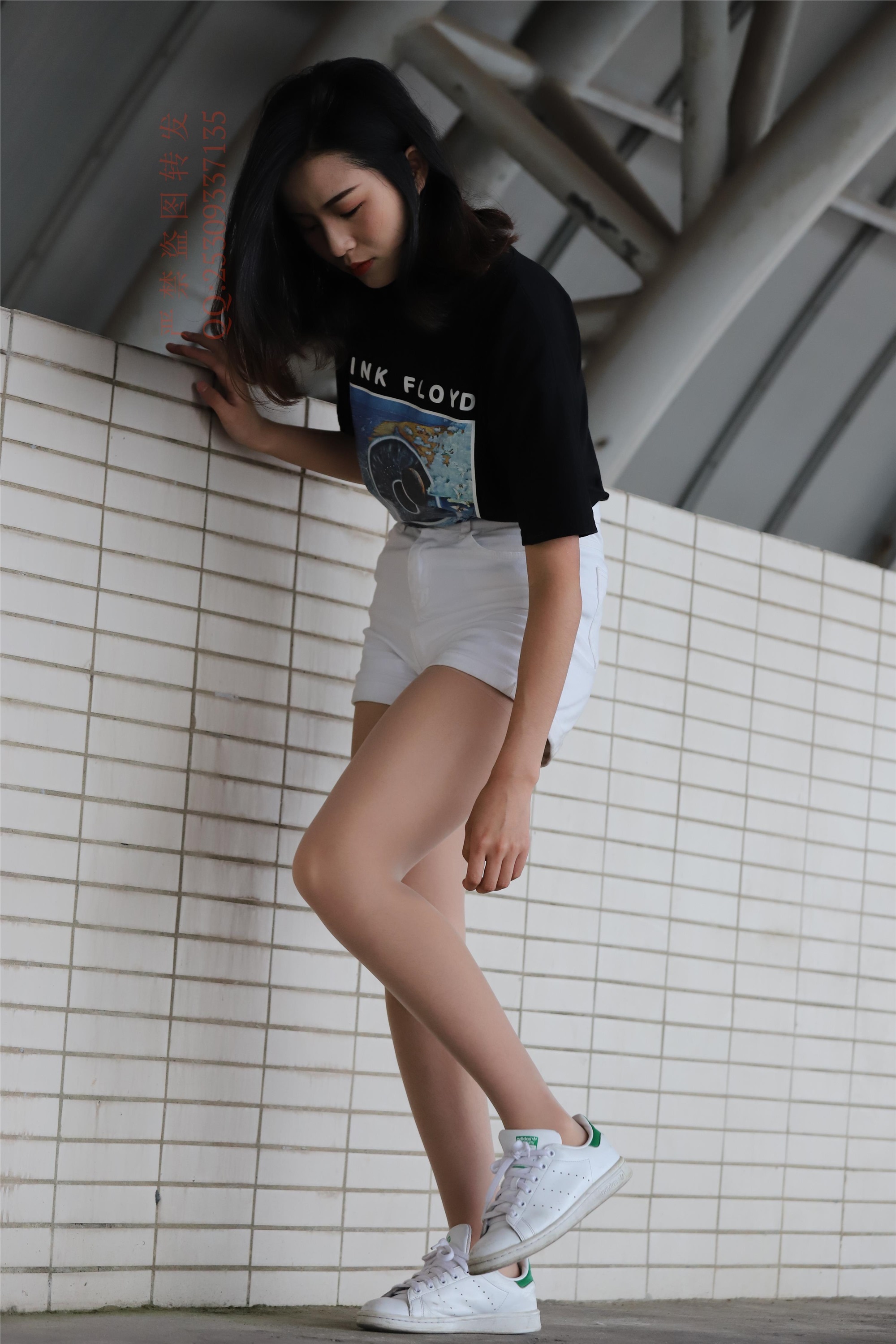 大西瓜套图 2018 7.8月活动模特二贝壳头户外肉si船袜3