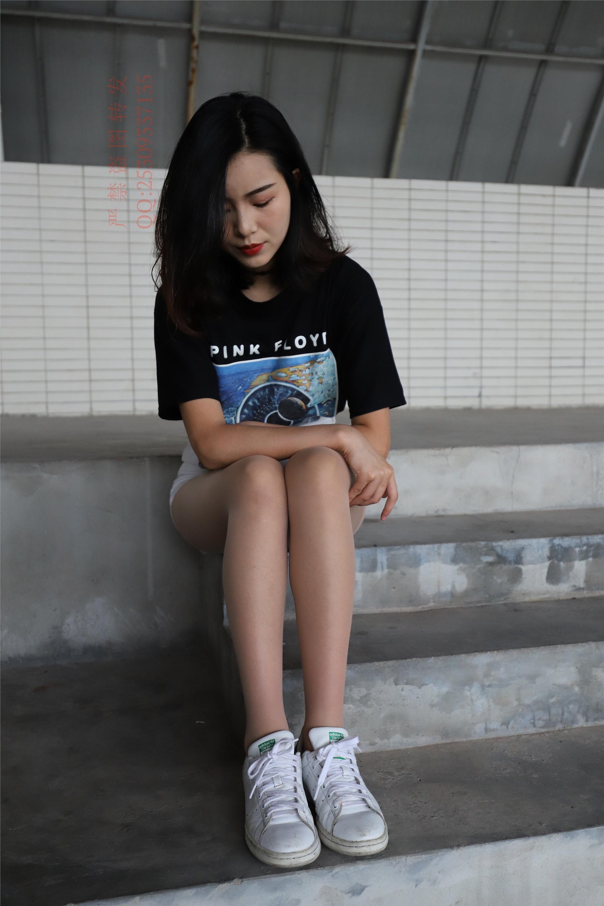 大西瓜套图 2018 7.8月活动模特二贝壳头户外肉si船袜4