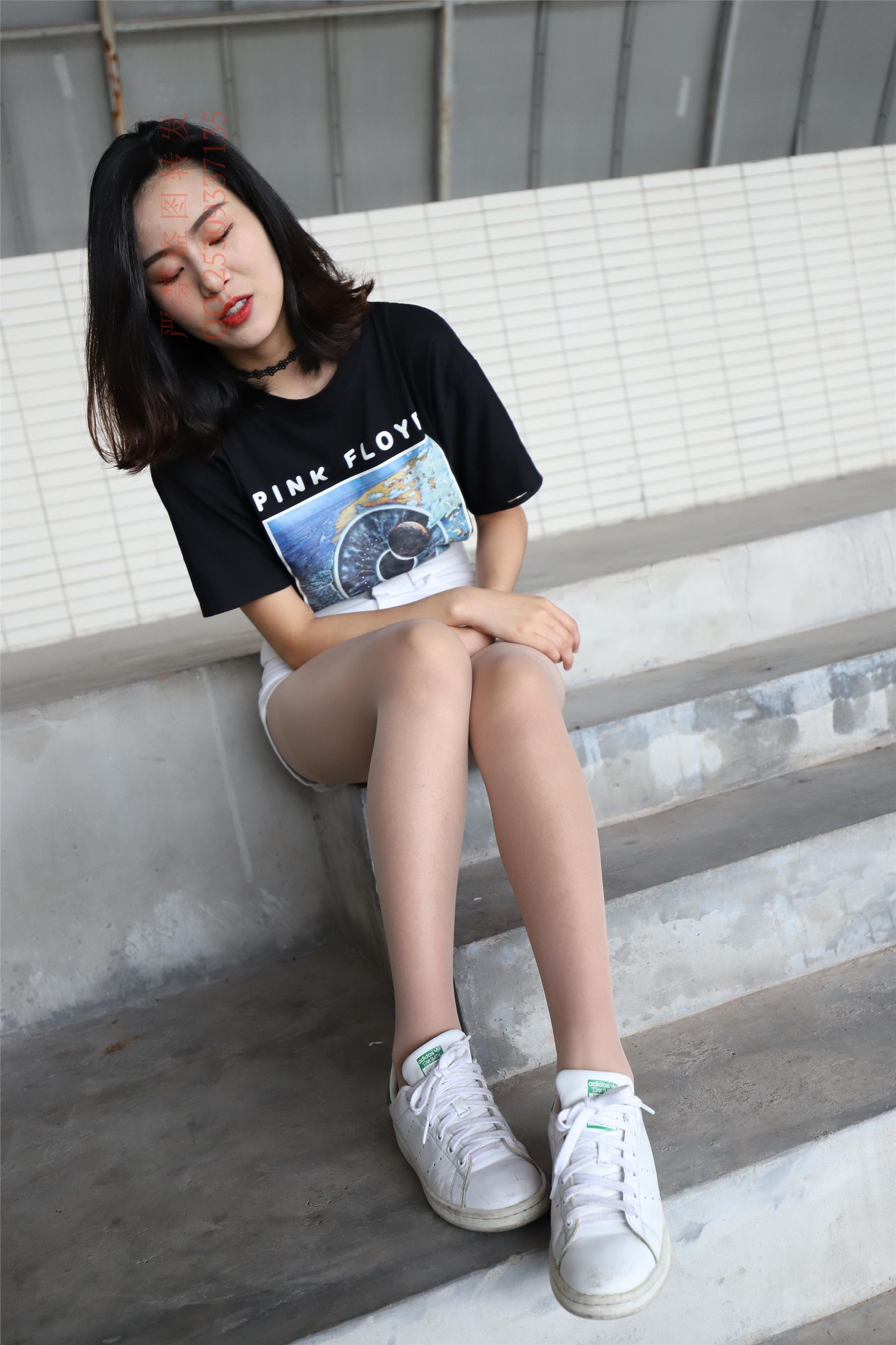 大西瓜套图 2018 7.8月活动模特二贝壳头户外肉si船袜4