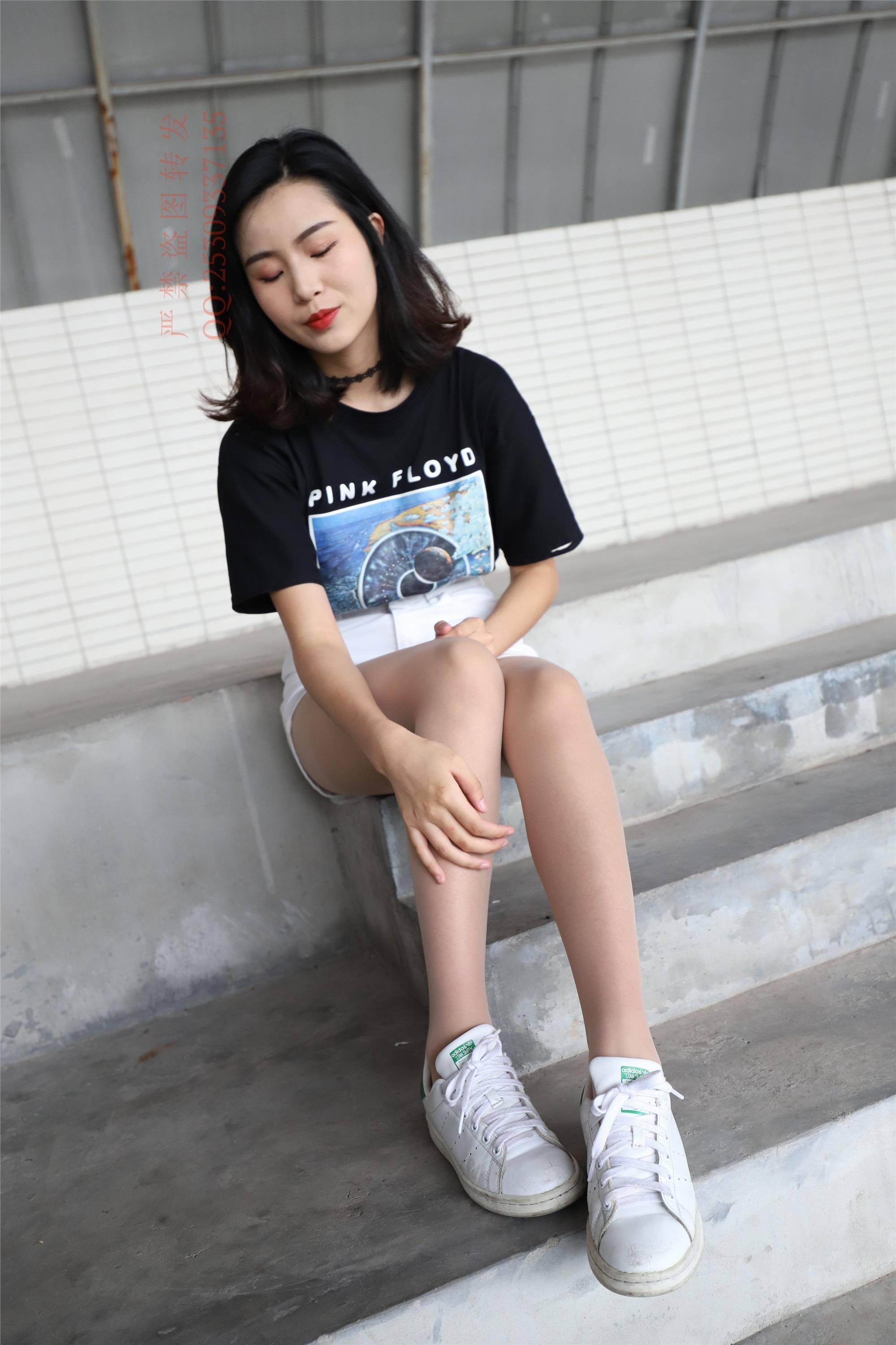 大西瓜套图 2018 7.8月活动模特二贝壳头户外肉si船袜4