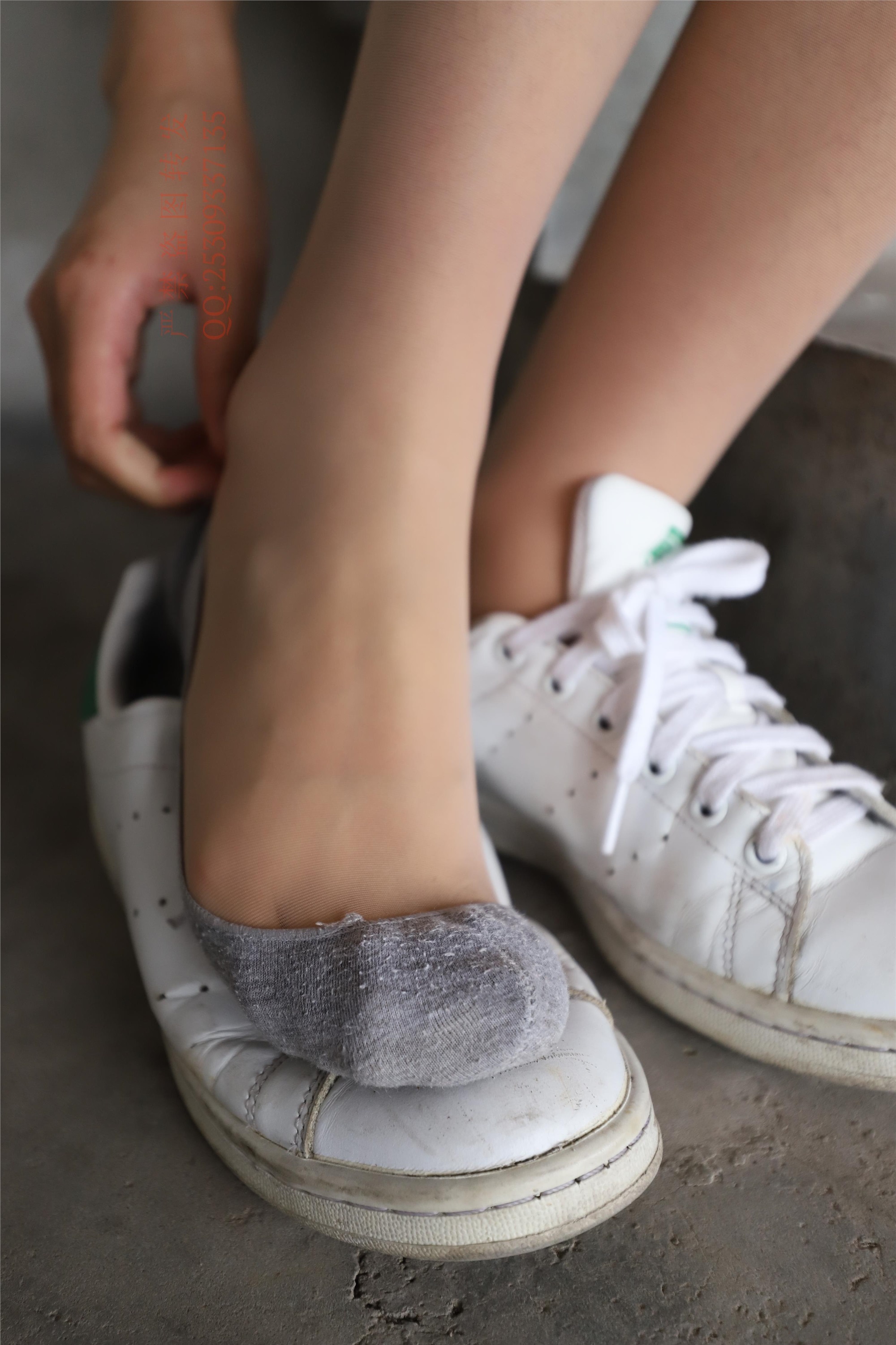 大西瓜套图 2018 7.8月活动模特二贝壳头户外肉si船袜4