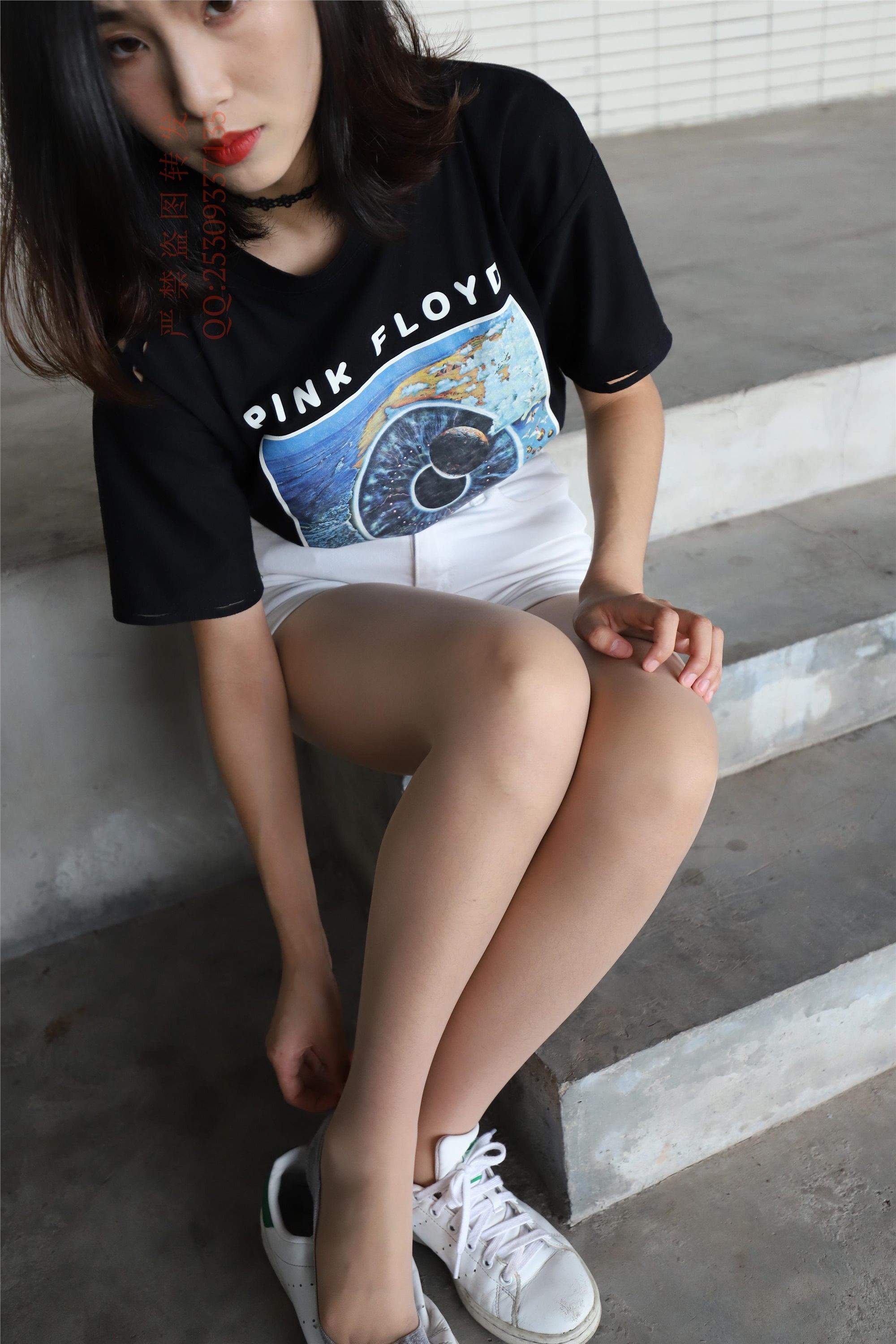 大西瓜套图 2018 7.8月活动模特二贝壳头户外肉si船袜4