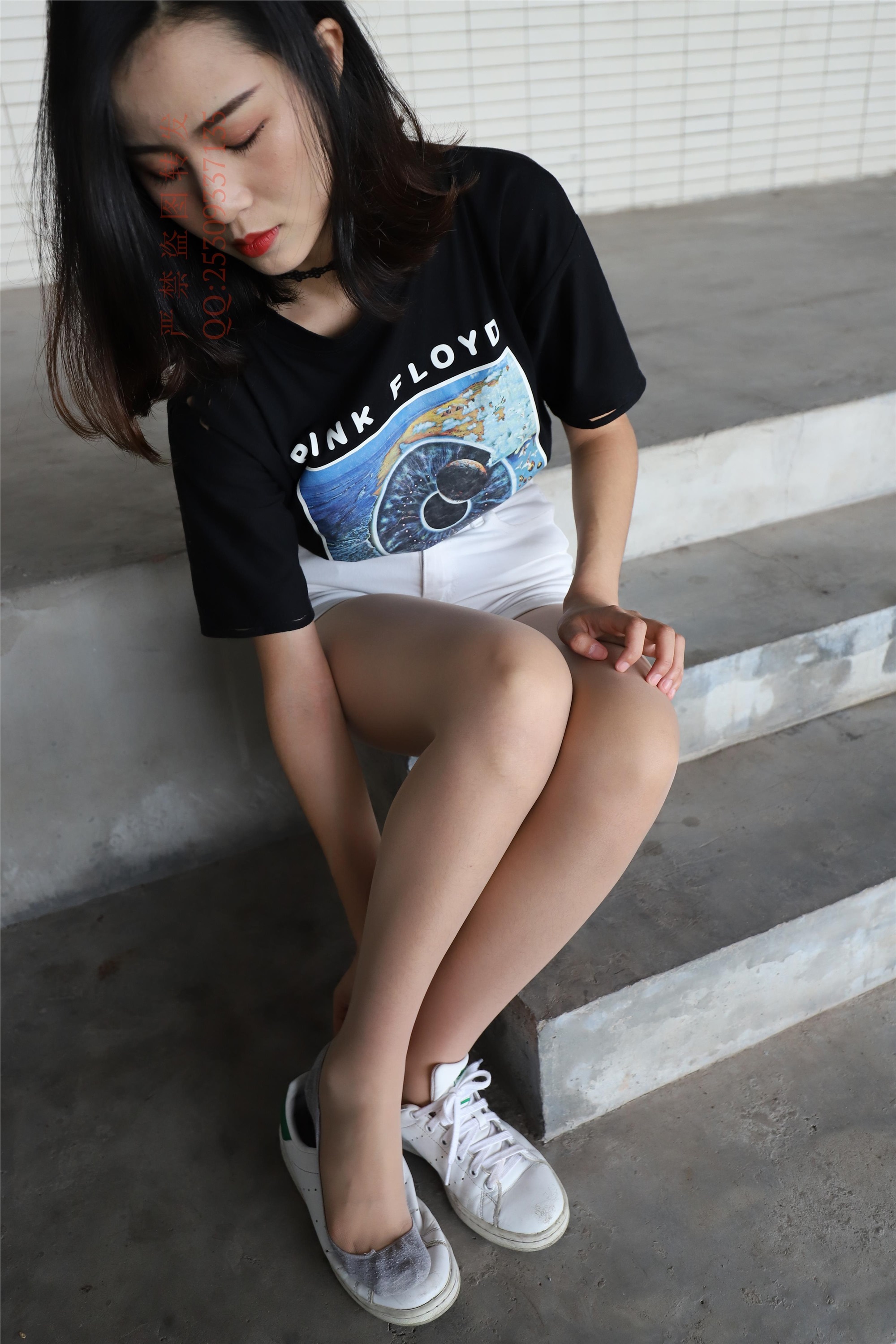 大西瓜套图 2018 7.8月活动模特二贝壳头户外肉si船袜4