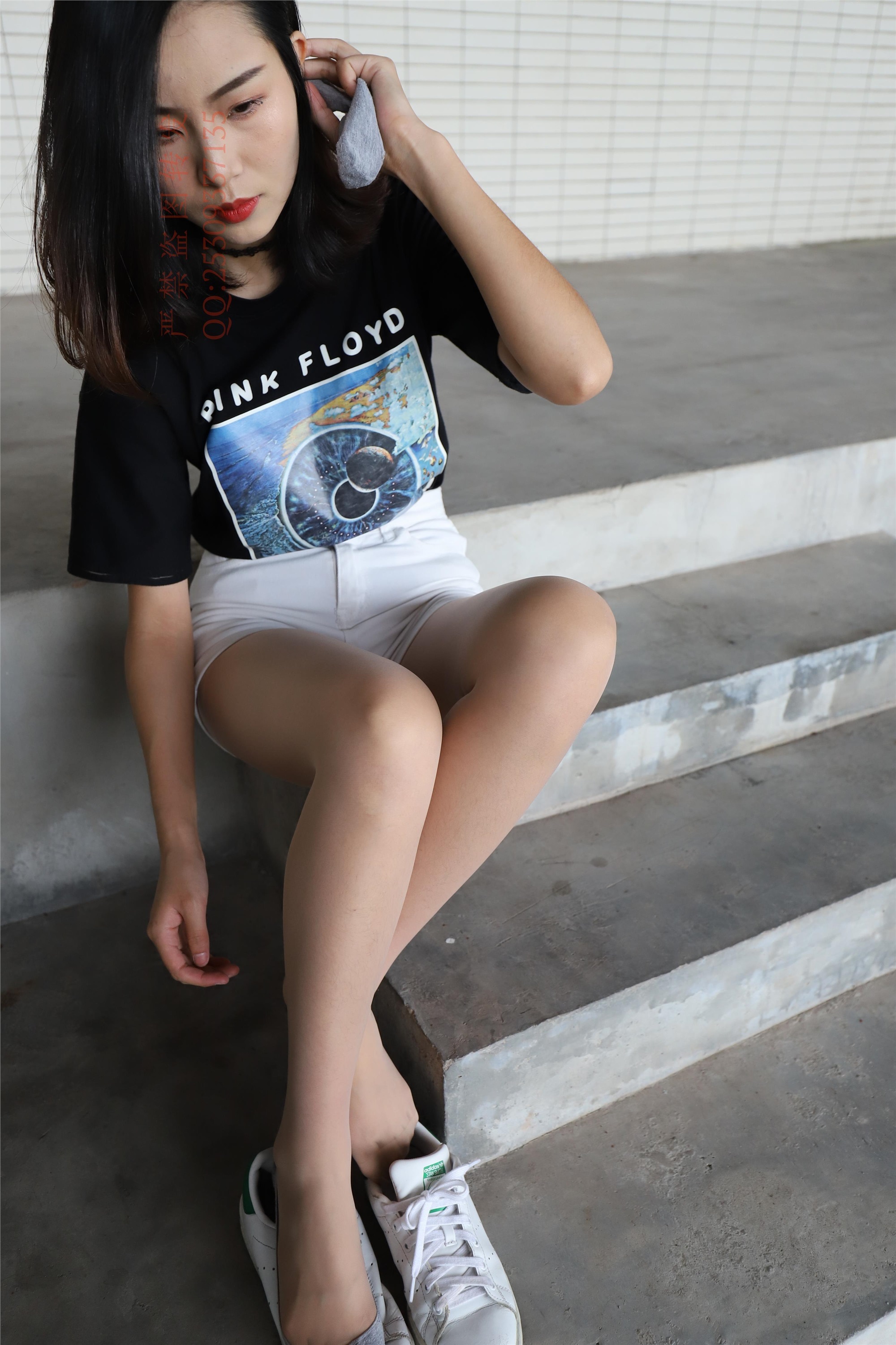 大西瓜套图 2018 7.8月活动模特二贝壳头户外肉si船袜4