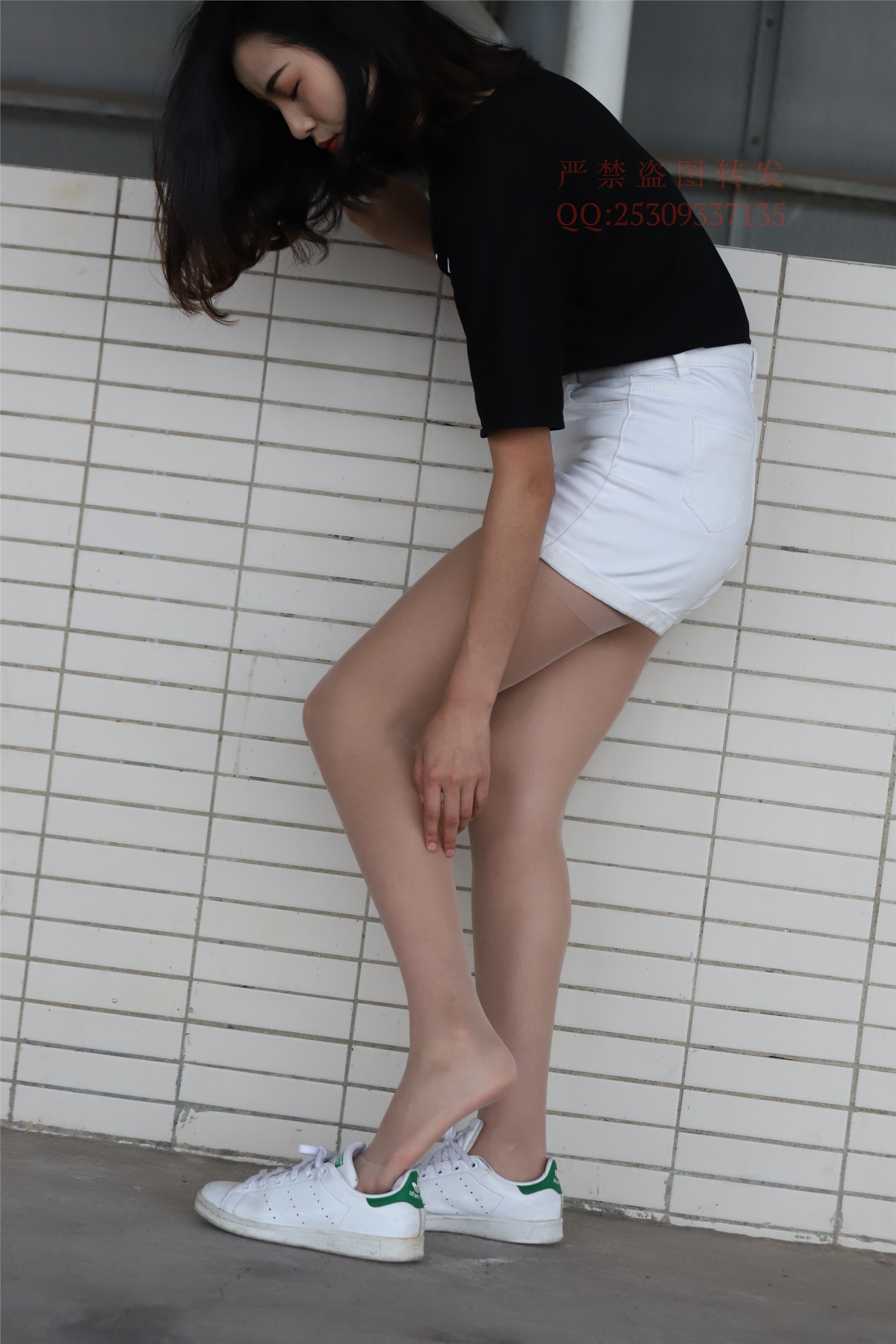 大西瓜套图 2018 7.8月活动模特二贝壳头户外肉si船袜4