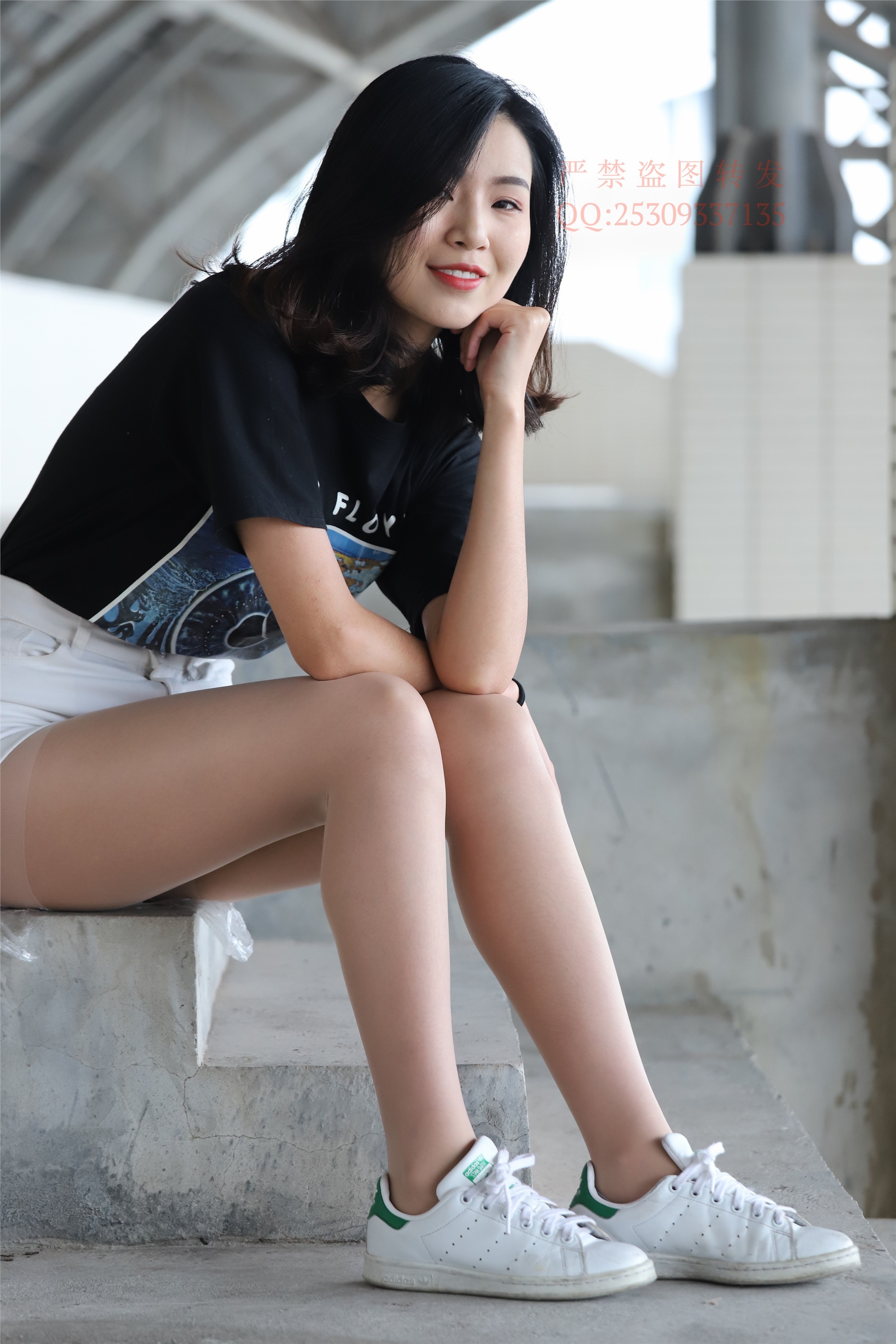 大西瓜套图 2018 7.8月活动模特二贝壳头户外肉si船袜4