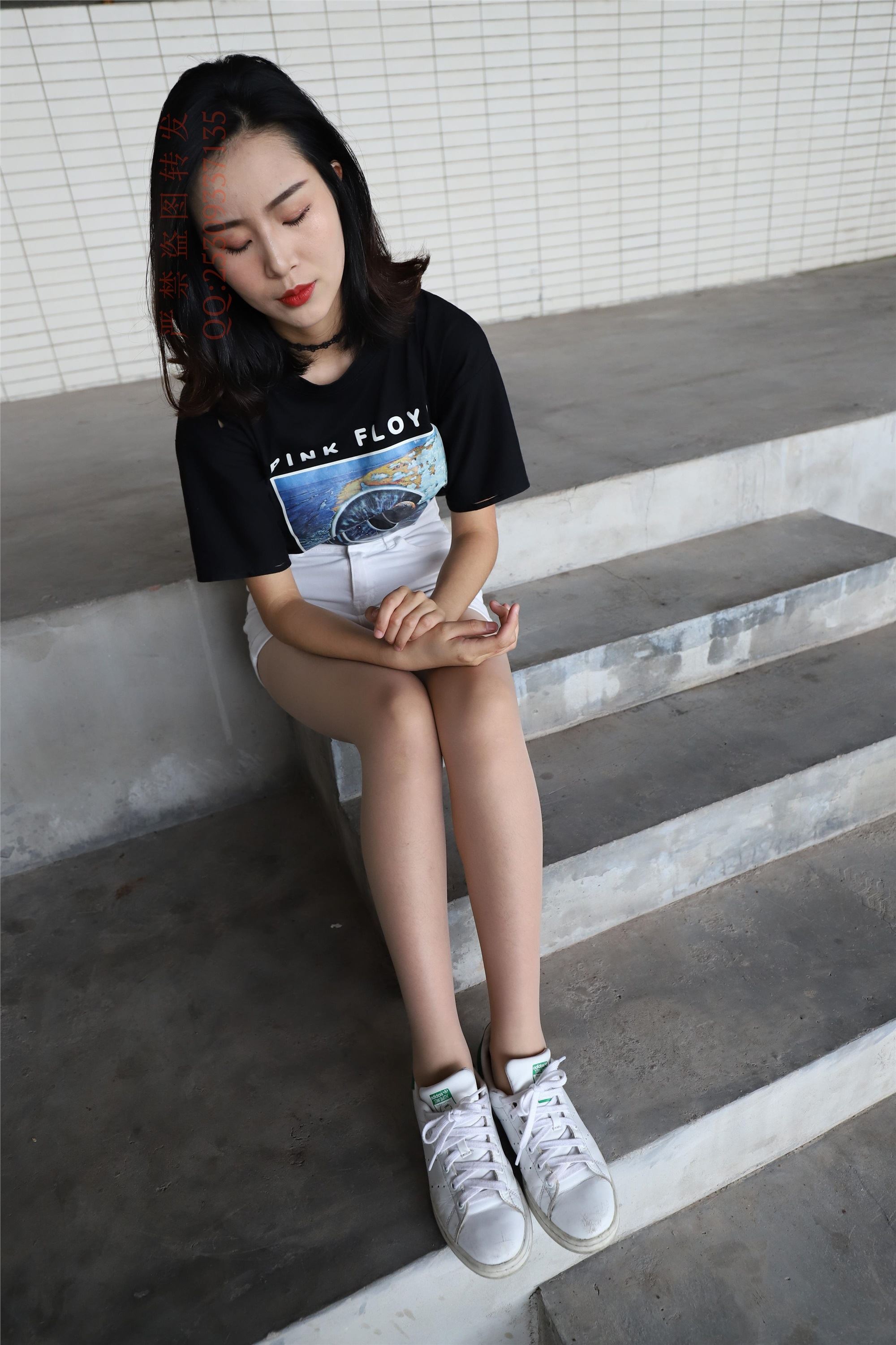 大西瓜套图 2018 7.8月活动模特二贝壳头户外肉si船袜4