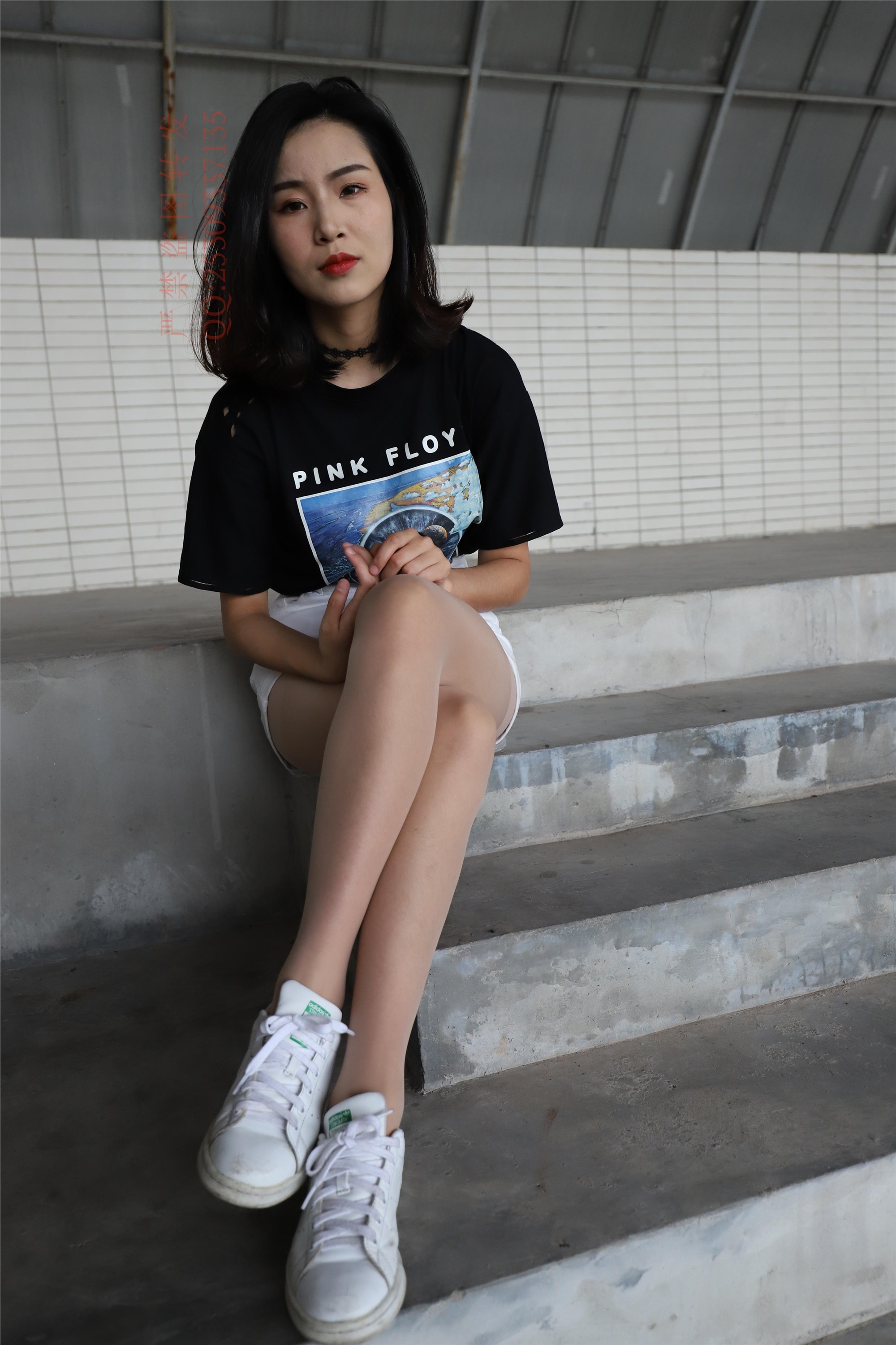 大西瓜套图 2018 7.8月活动模特二贝壳头户外肉si船袜4