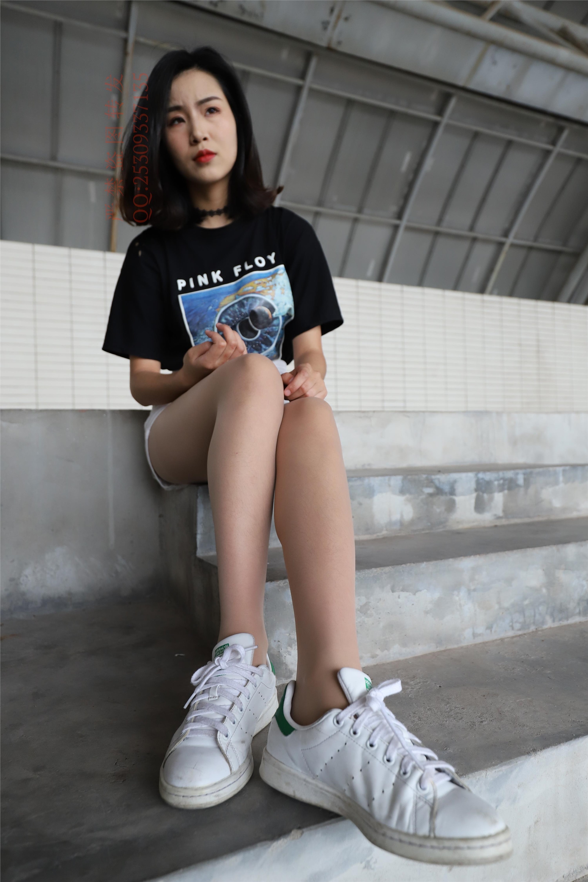 大西瓜套图 2018 7.8月活动模特二贝壳头户外肉si船袜4