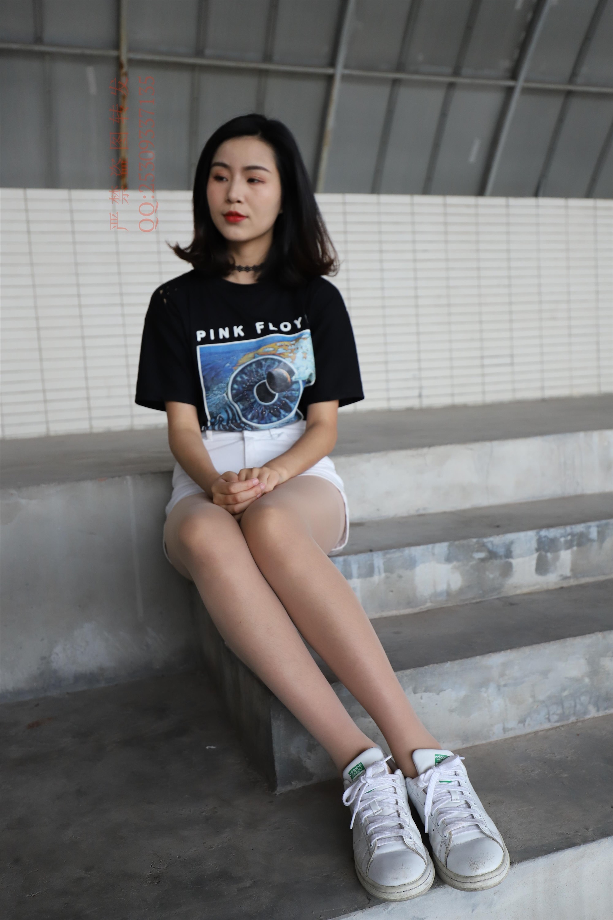 大西瓜套图 2018 7.8月活动模特二贝壳头户外肉si船袜4