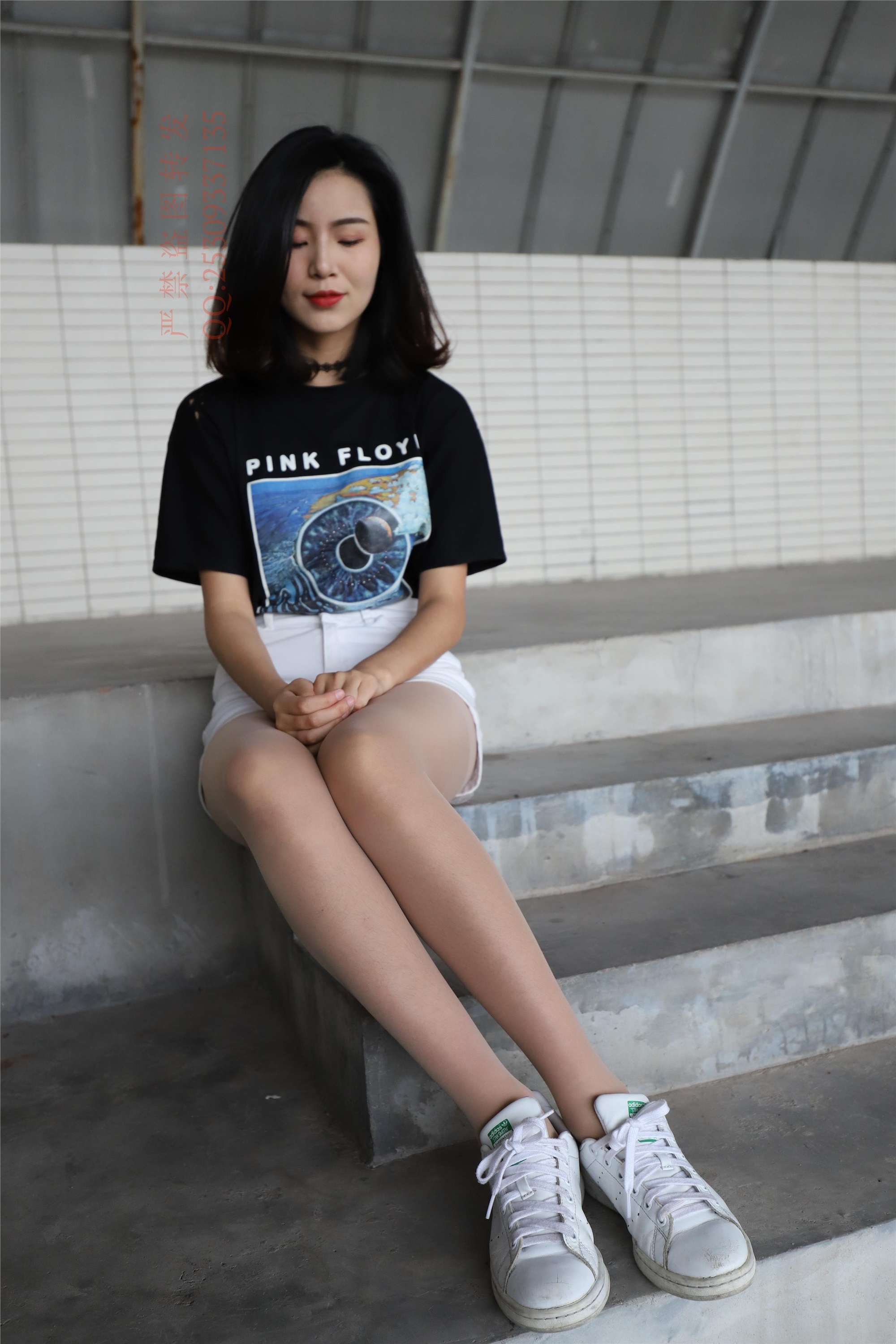 大西瓜套图 2018 7.8月活动模特二贝壳头户外肉si船袜4