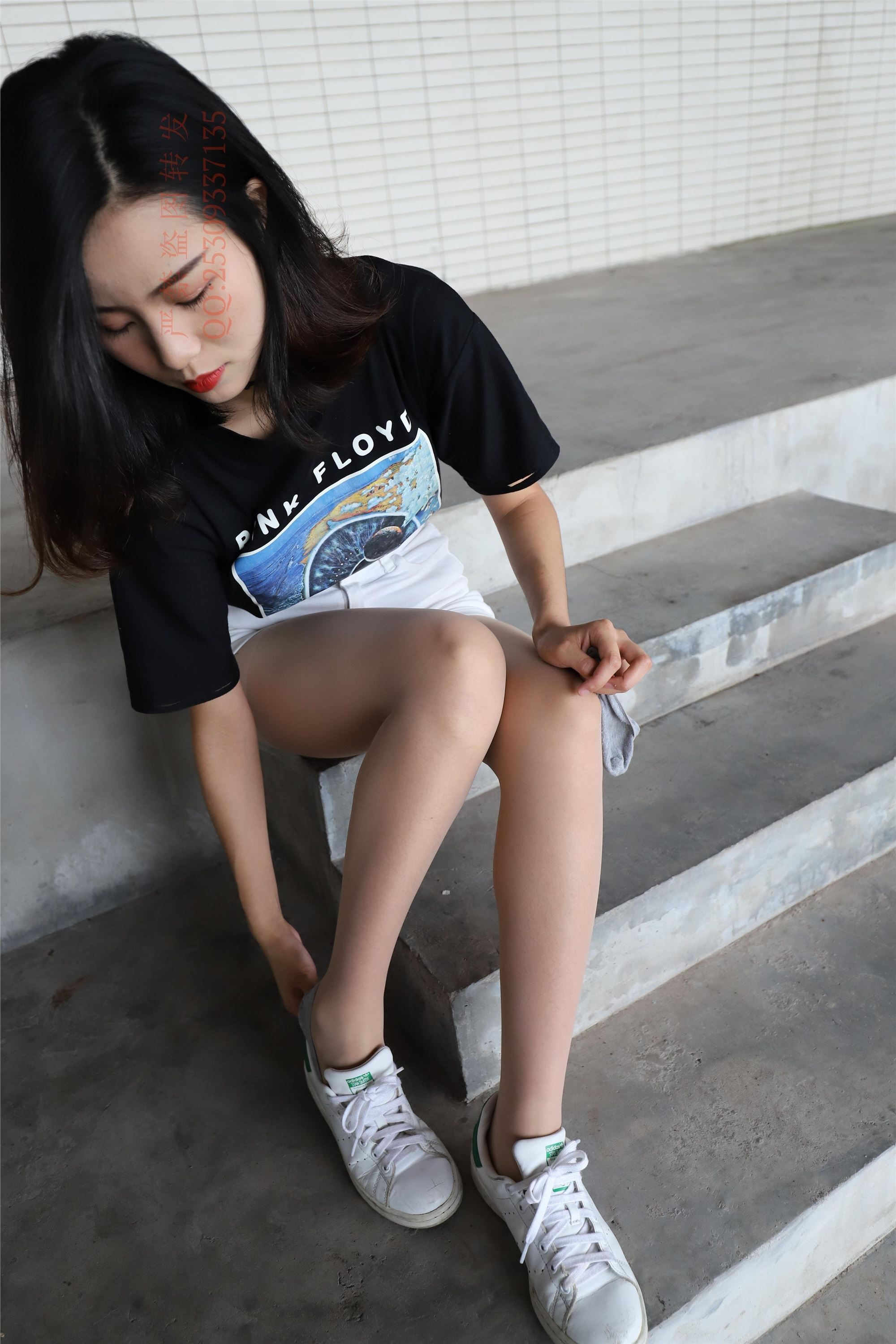 大西瓜套图 2018 7.8月活动模特二贝壳头户外肉si船袜4